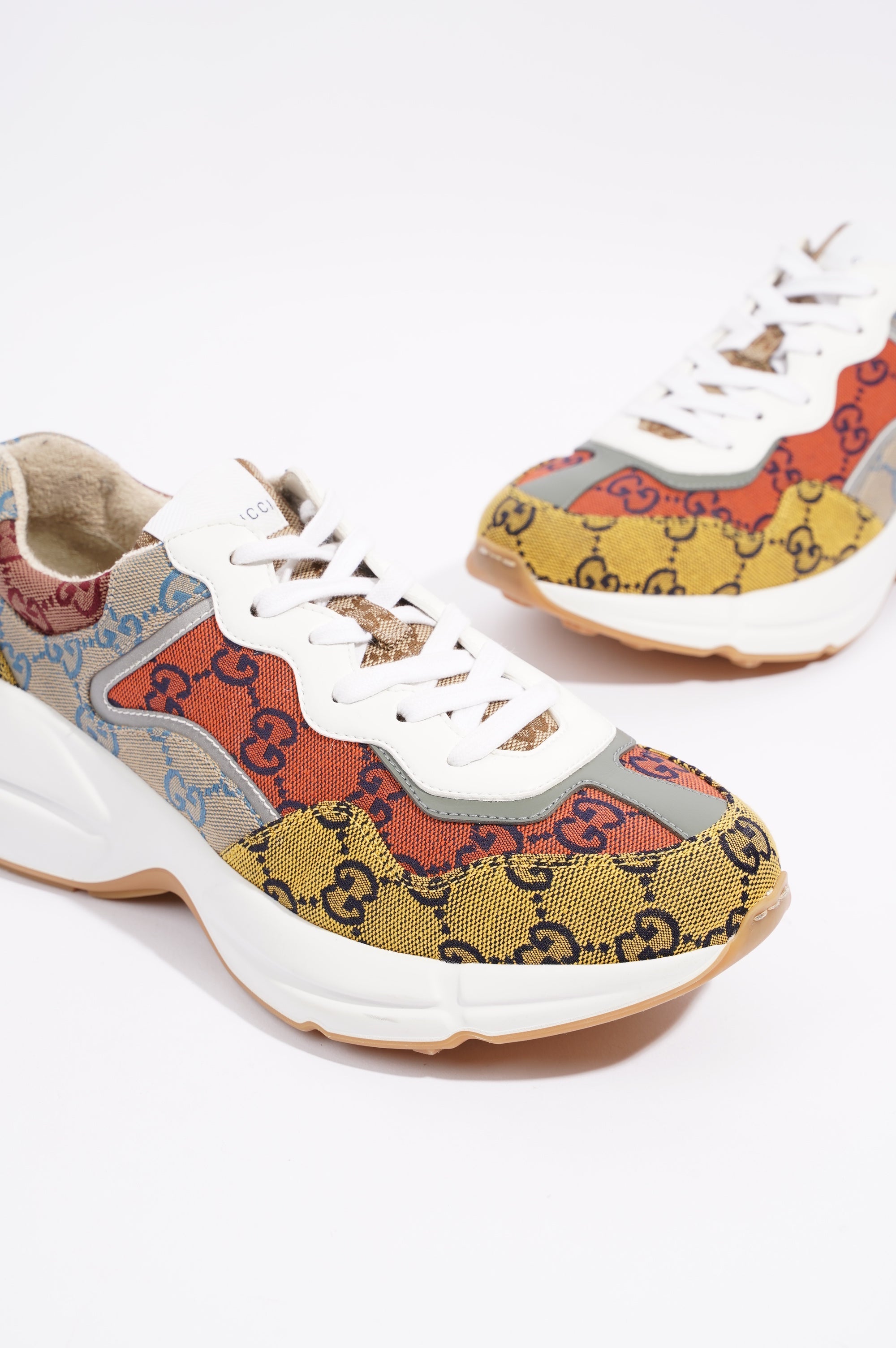Gucci Womens Rhyton Red / Yellow / White EU 38 / UK 5