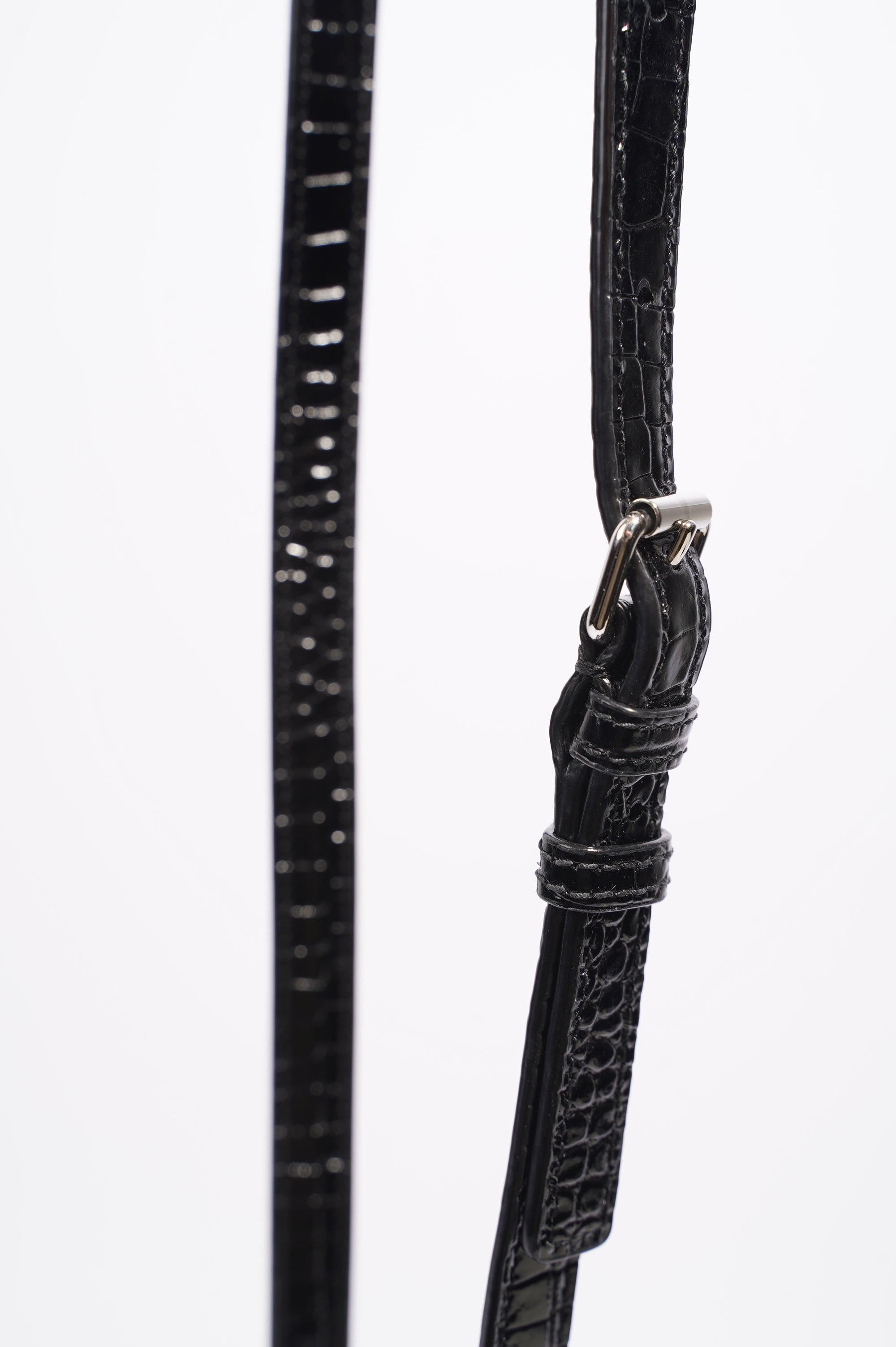 Saint Laurent Womens Sac De Jour Black Embossed Leather Nano
