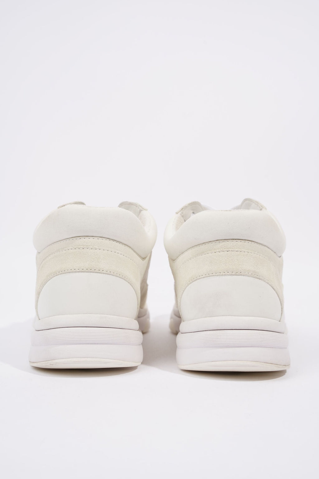 Chanel Womens CC Runners White / Cream EU 38.5 / UK 5.5
