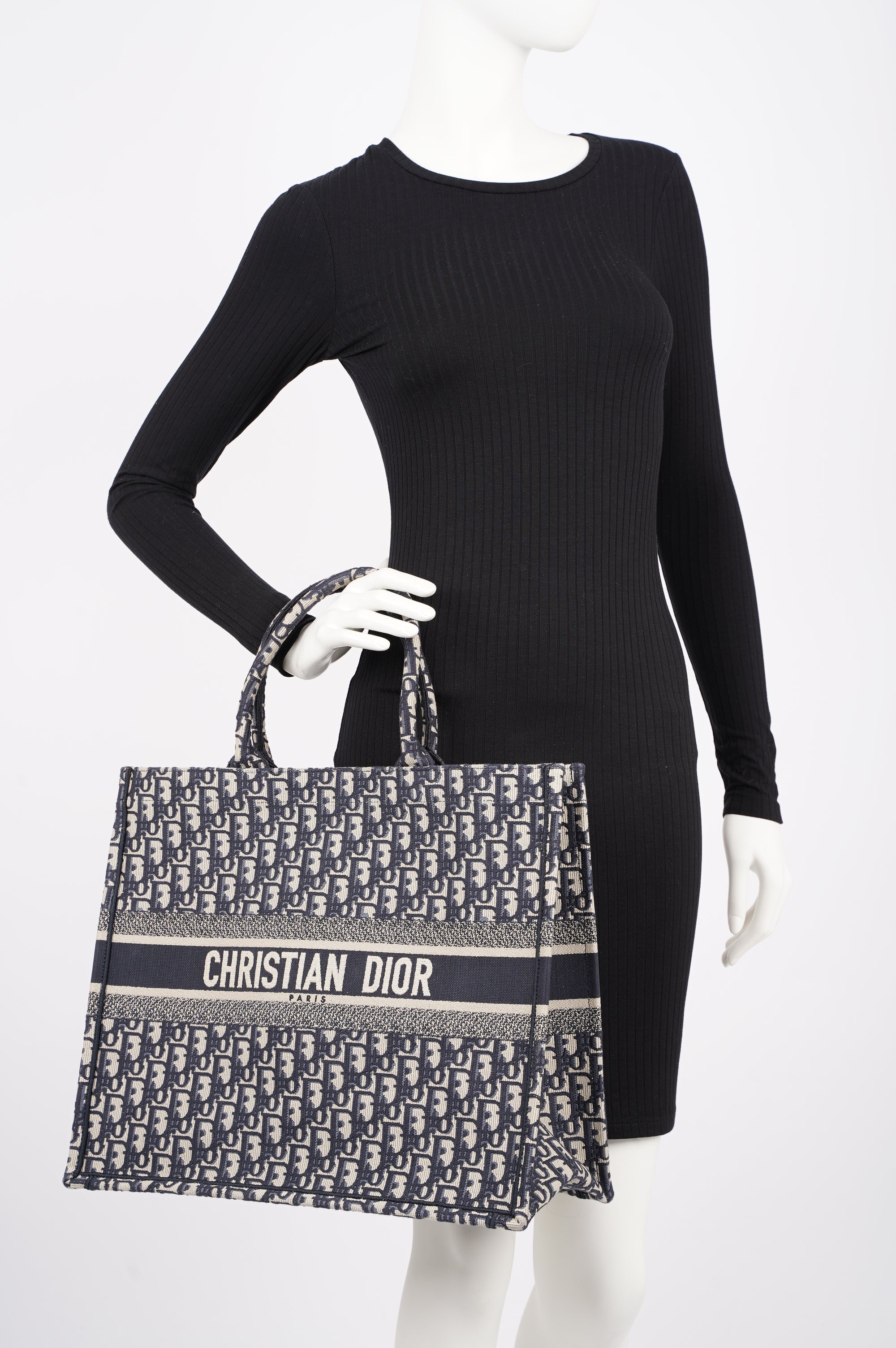 Christian Dior Womens Book Tote Oblique Large