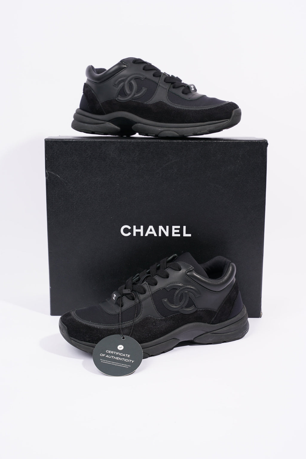 Chanel Womens CC Logo Black EU 37 / UK 4