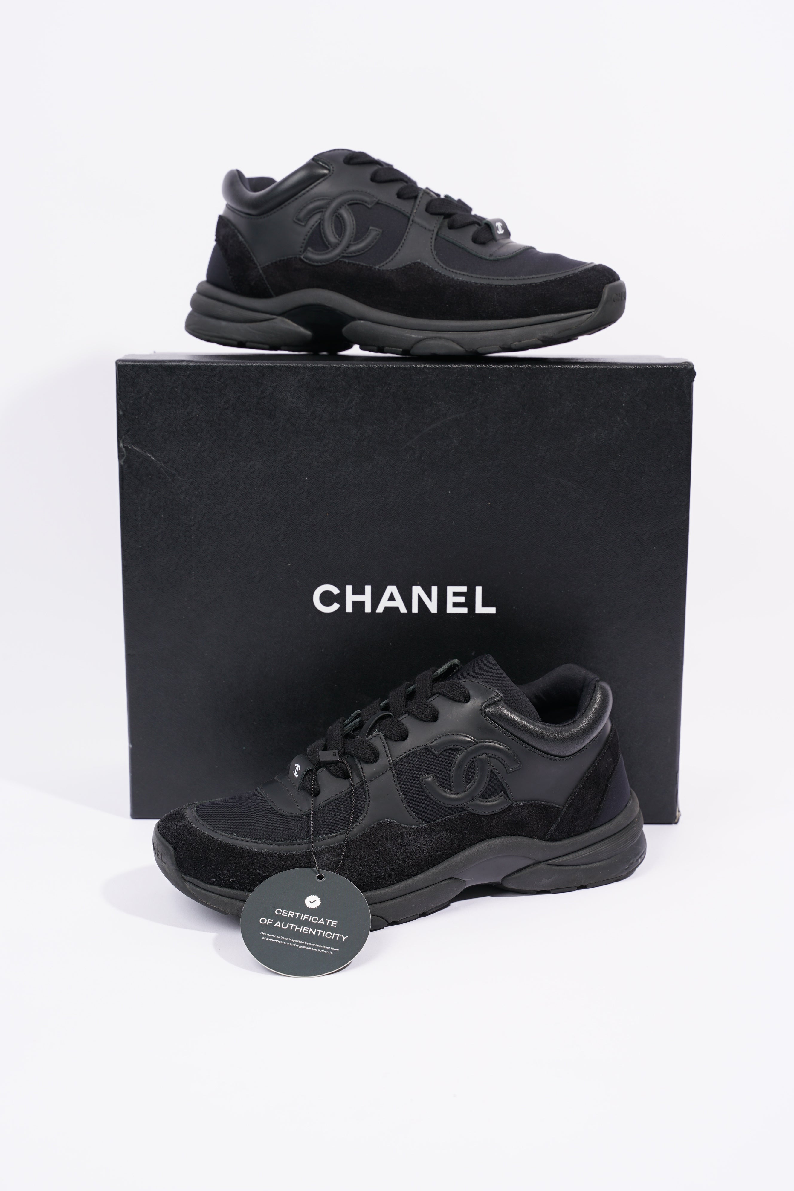 Chanel Womens CC Logo Black EU 37 / UK 4