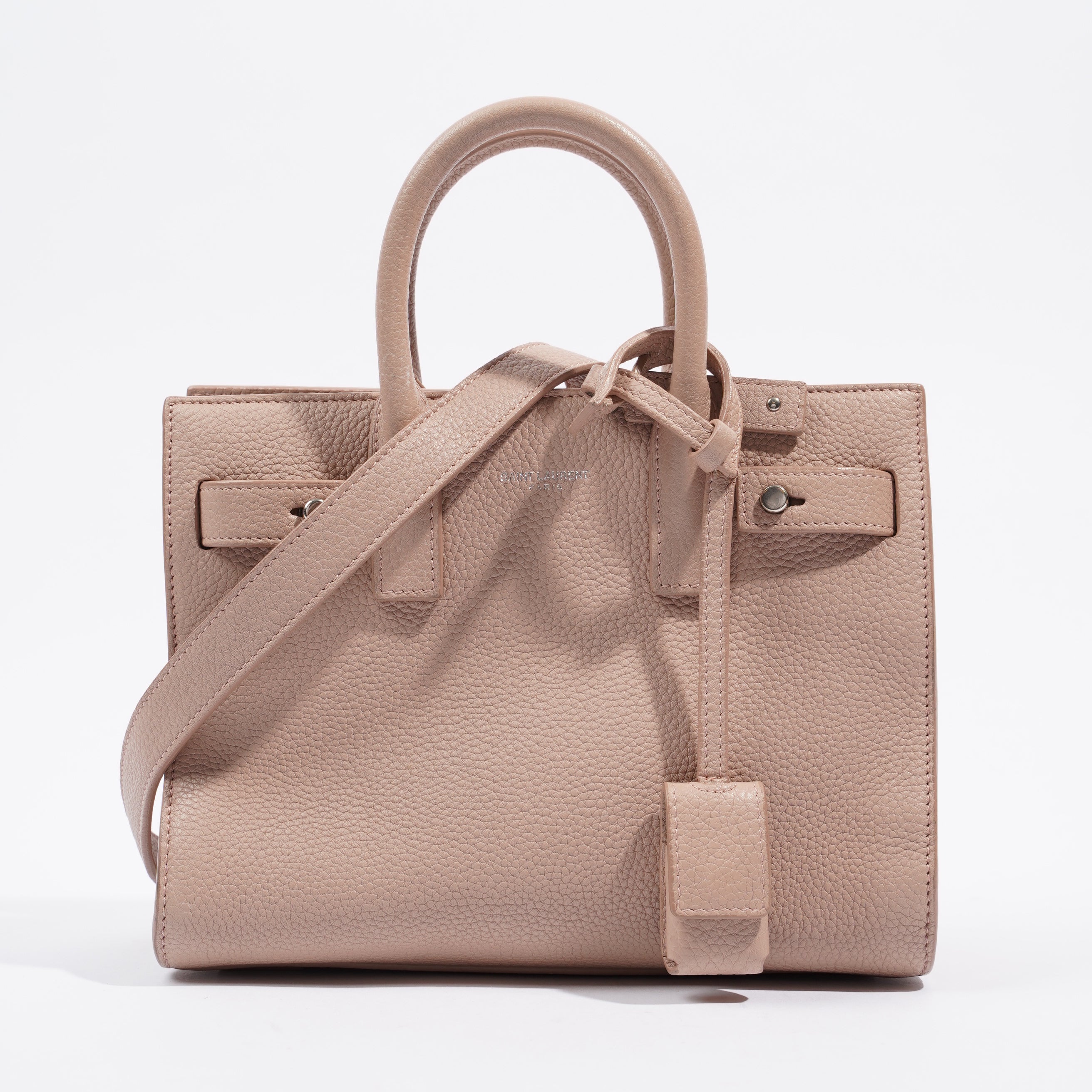 Saint Laurent Sac De Jour Pink Leather Nano