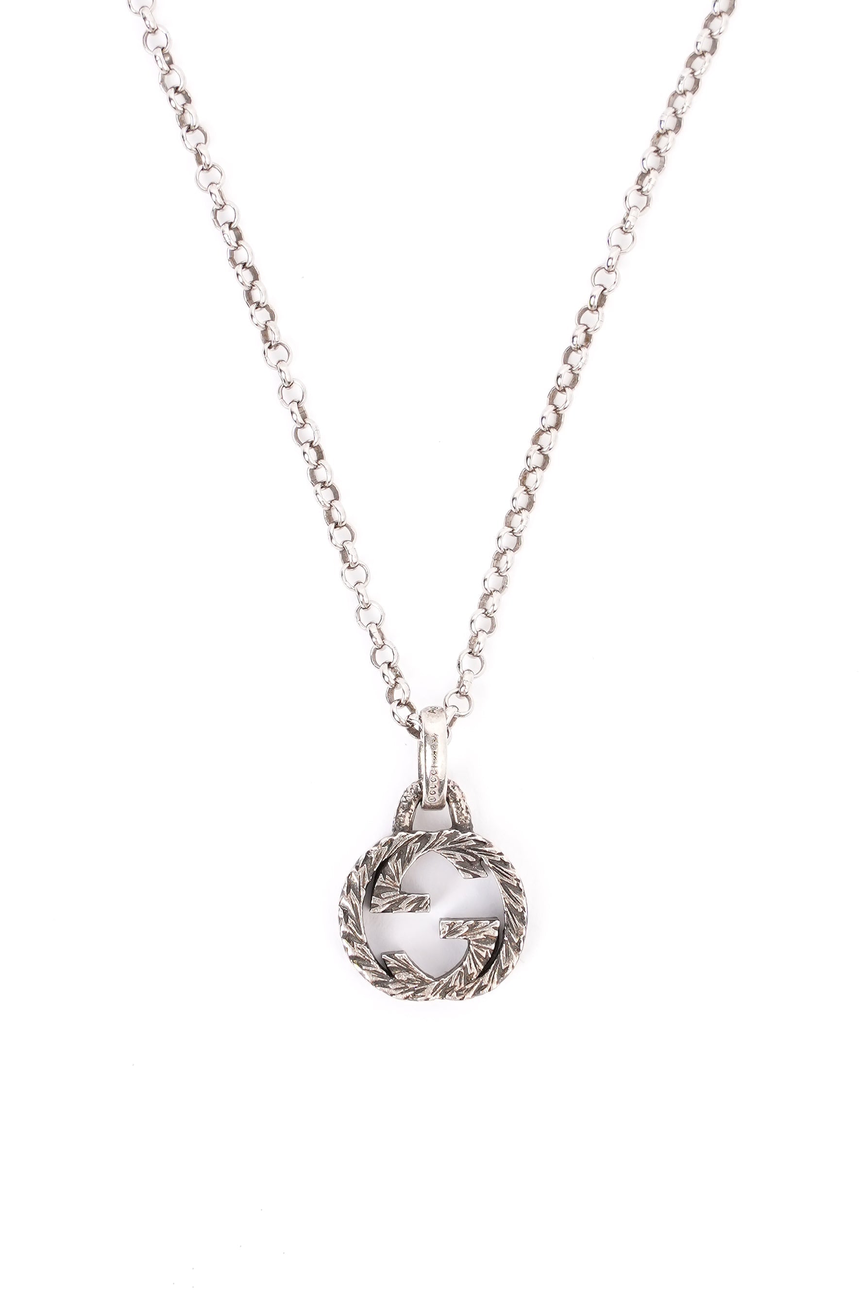 Gucci Interlocking G Necklace Sterling Silver