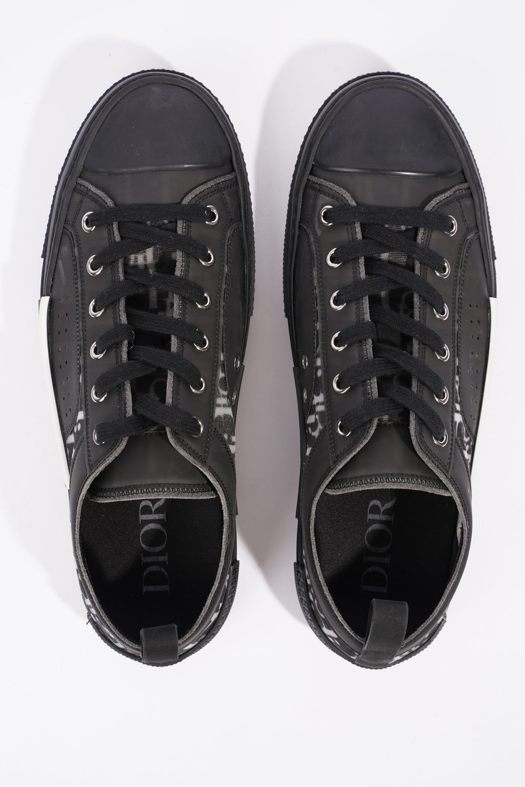 Christian Dior Mens B23 Low Top Sneaker Black EU 42.5 / UK 8.5