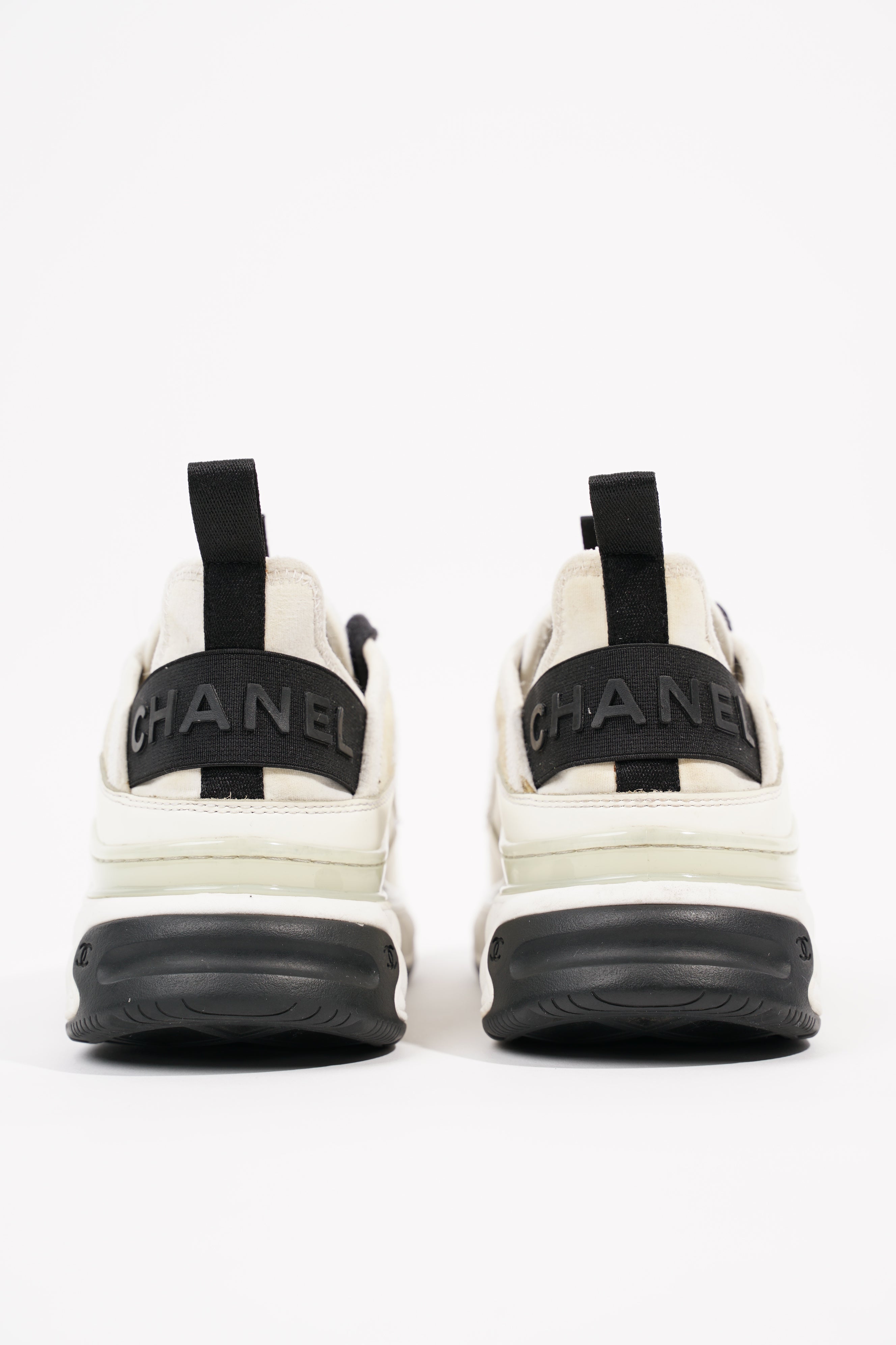 Chanel Womens CC Logo White / Cream EU 38 / UK 5
