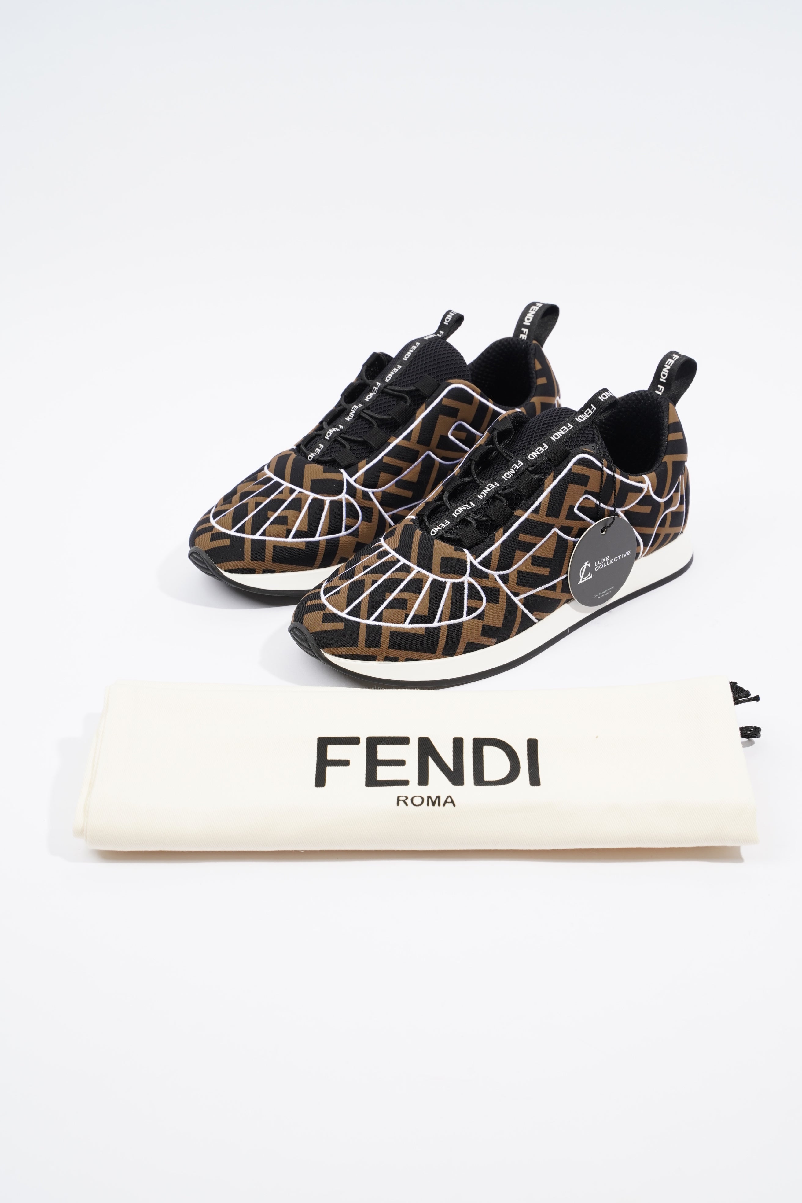 Fendi FF Motif Sneakers Brown EU 36.5 / UK 3.5