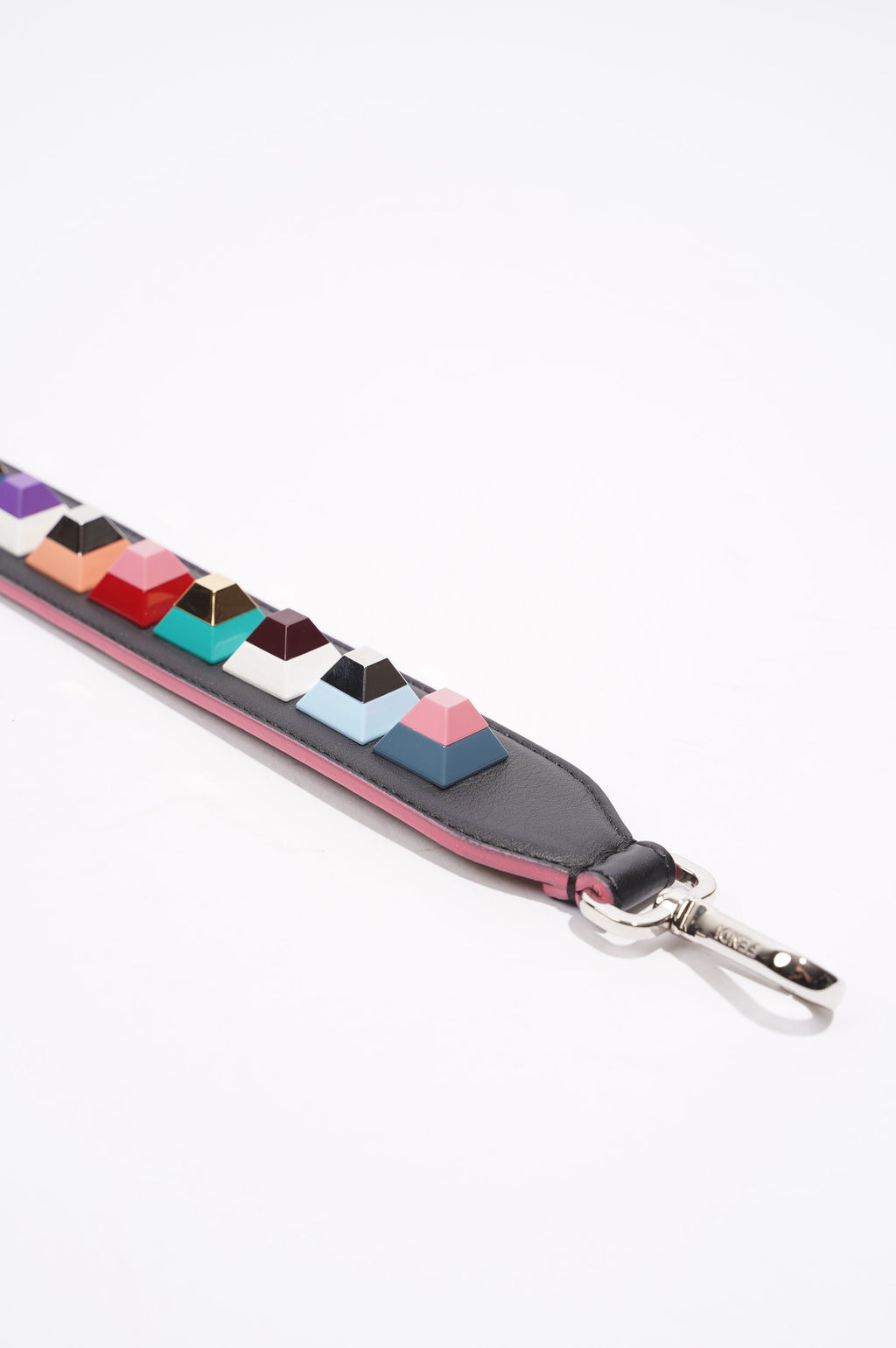 Fendi Womens Studs Strap Multicoloured Leather / Acetate Long