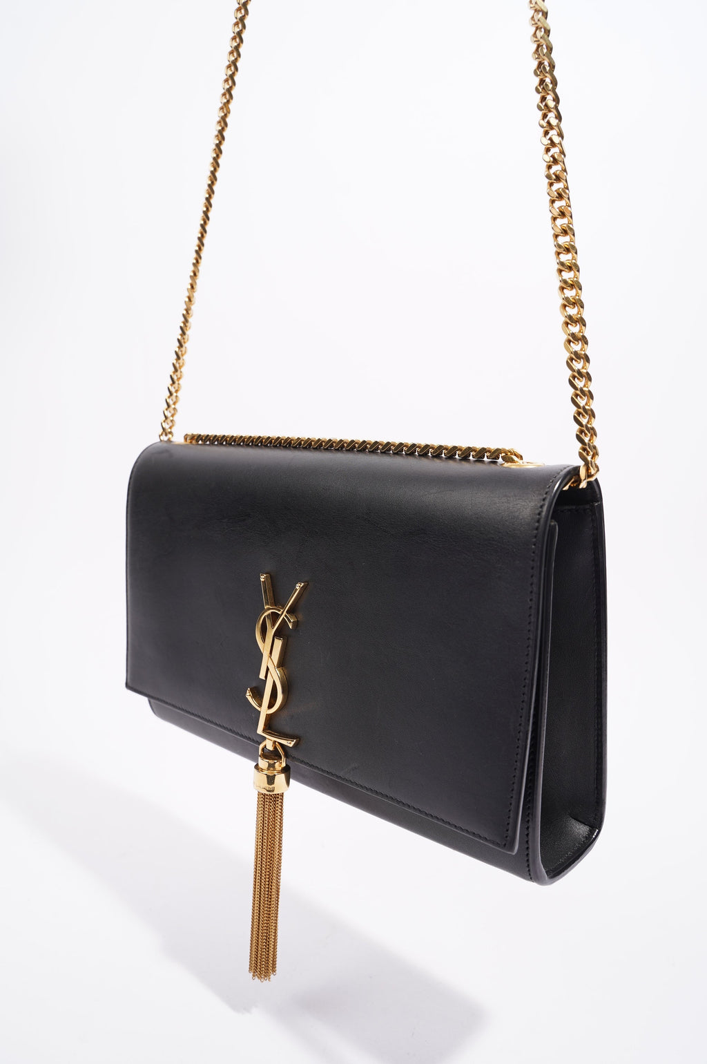 Saint Laurent Womens Kate Tassel Bag Black Medium