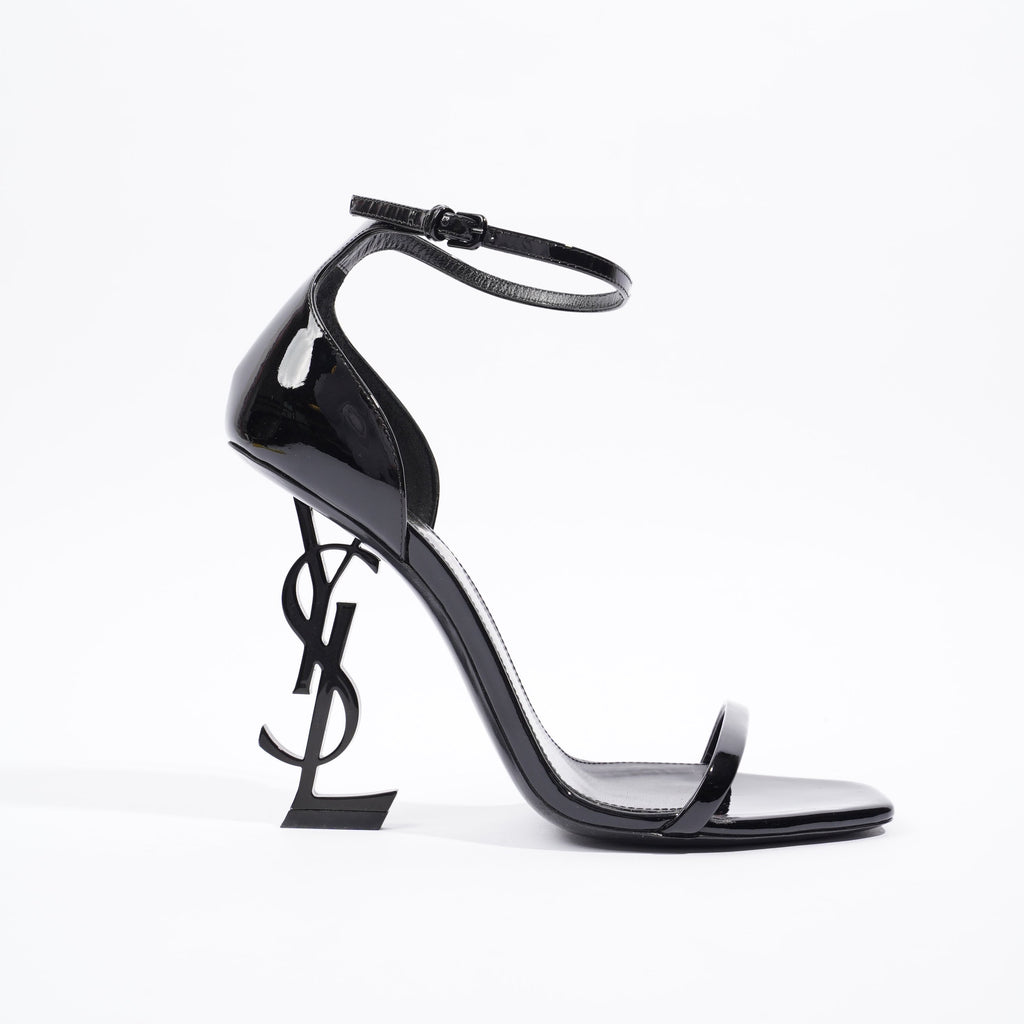 Saint Laurent Womens Opyum 110 Patent Black EU 38 / UK 5