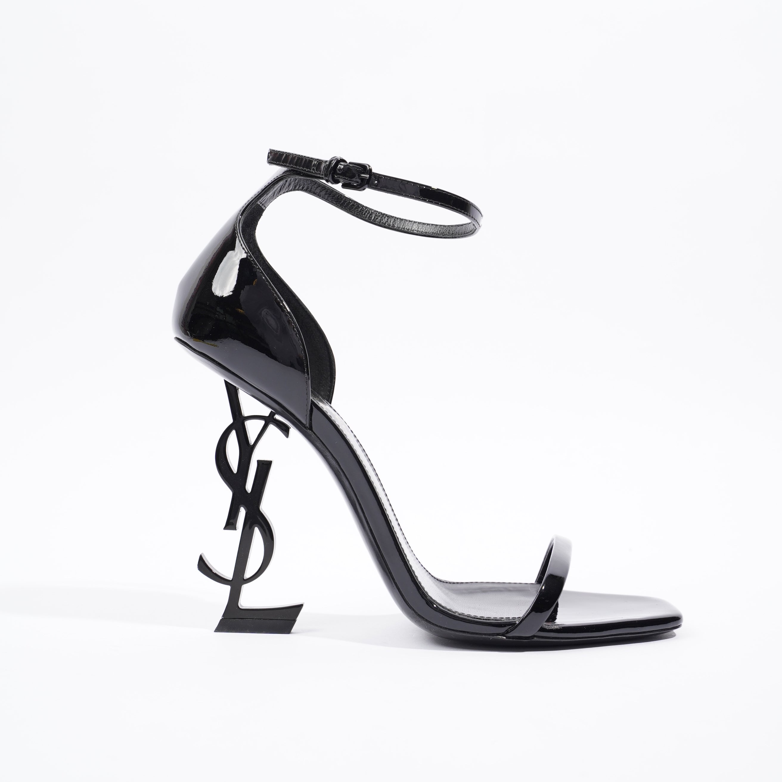 Saint Laurent Womens Opyum 110 Patent Black EU 38 / UK 5