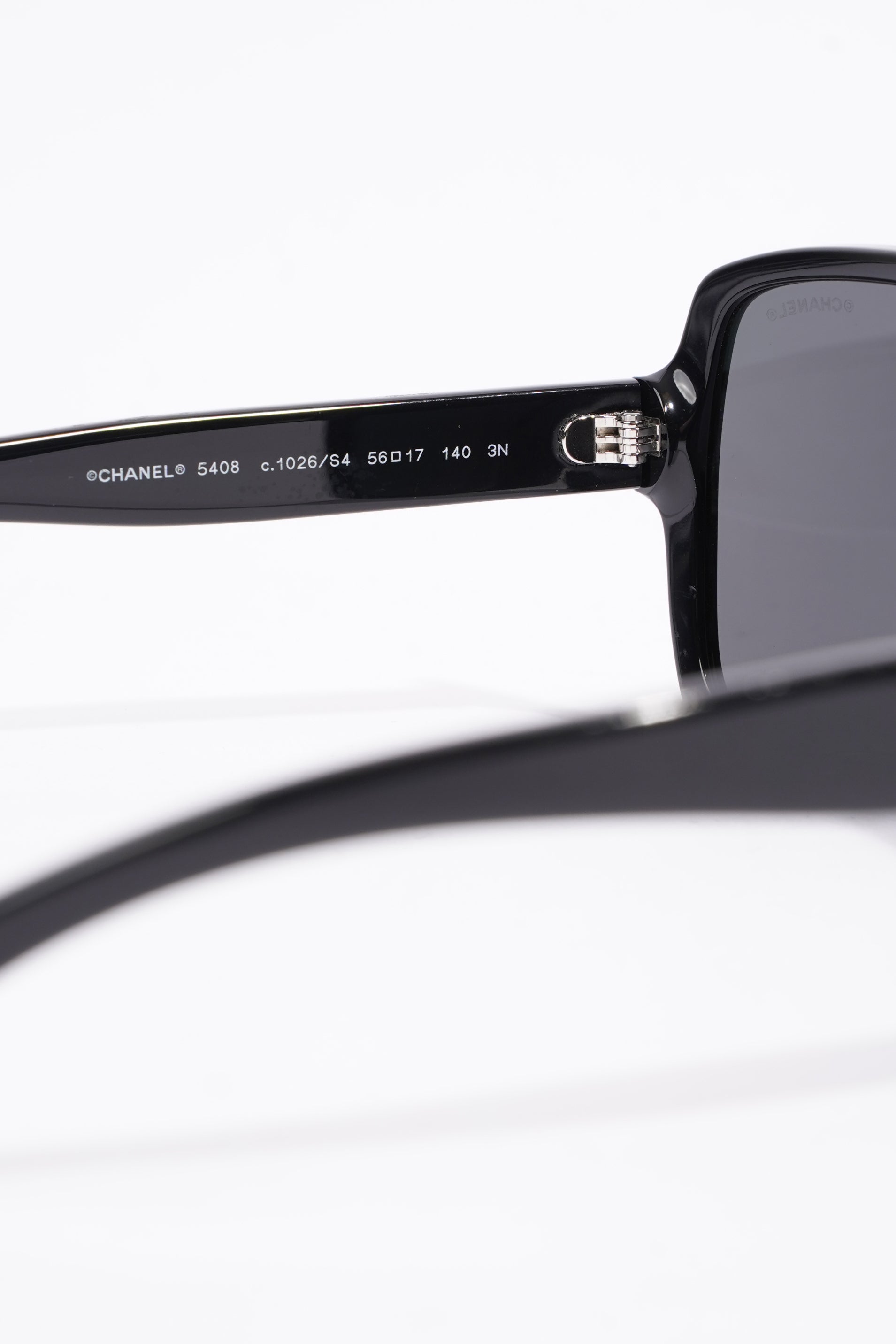 Chanel 5408-A Sunglasses Black Acetate 140