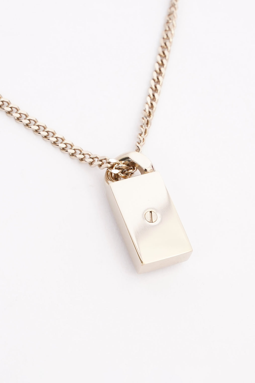 Chanel CC Dog Tag Pendant Necklace Gold Finish Base Metal / Crystals 2021