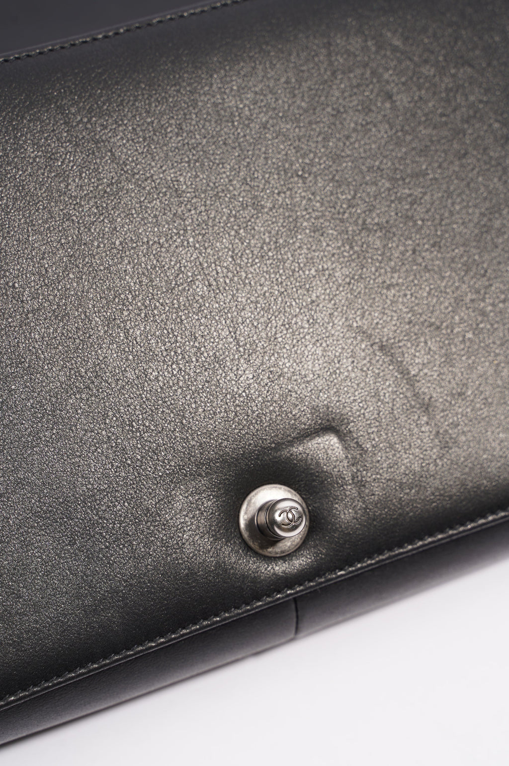 Chanel Boy Bag Black Lambskin Leather