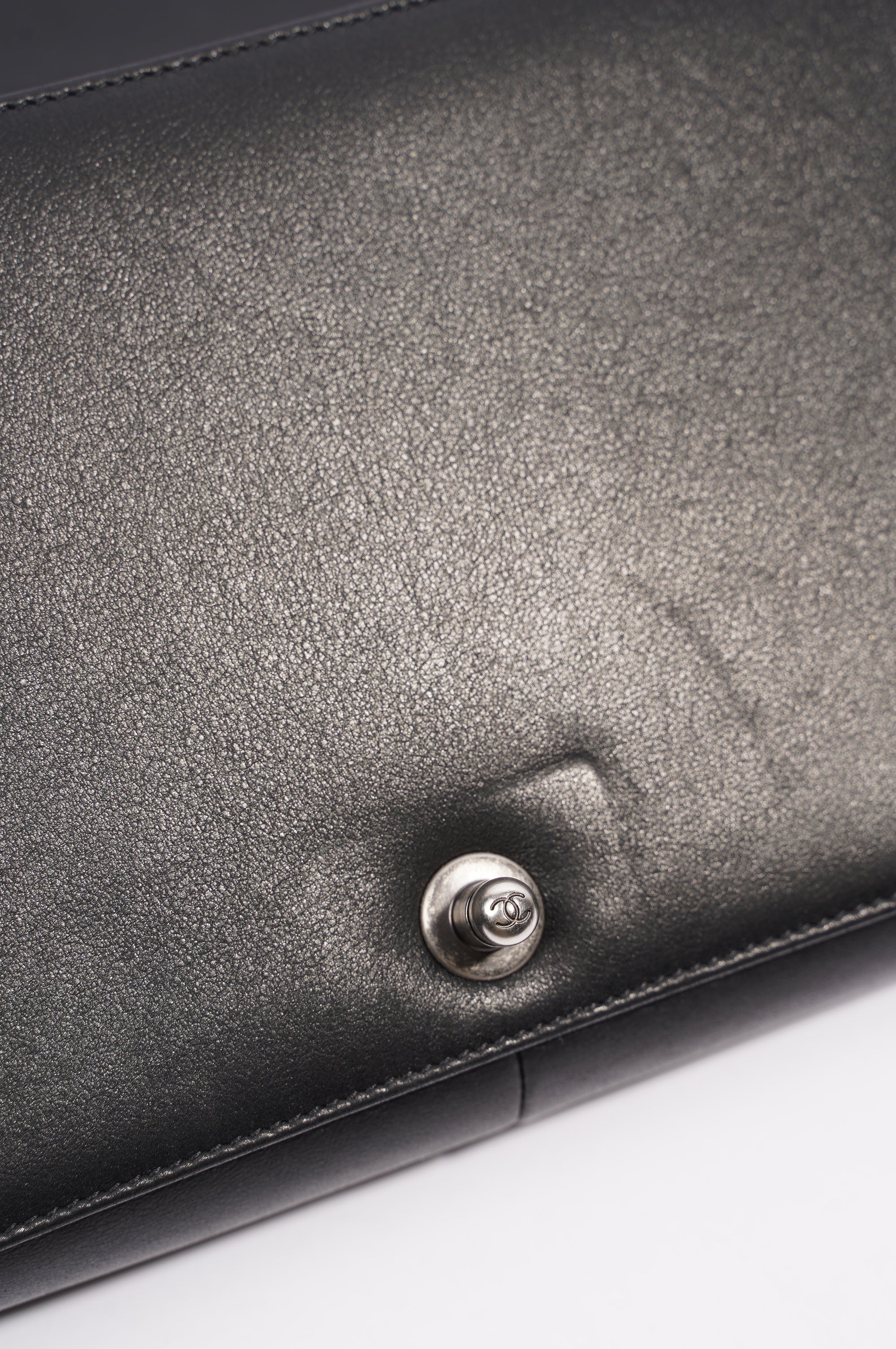 Chanel Boy Bag Black Lambskin Leather