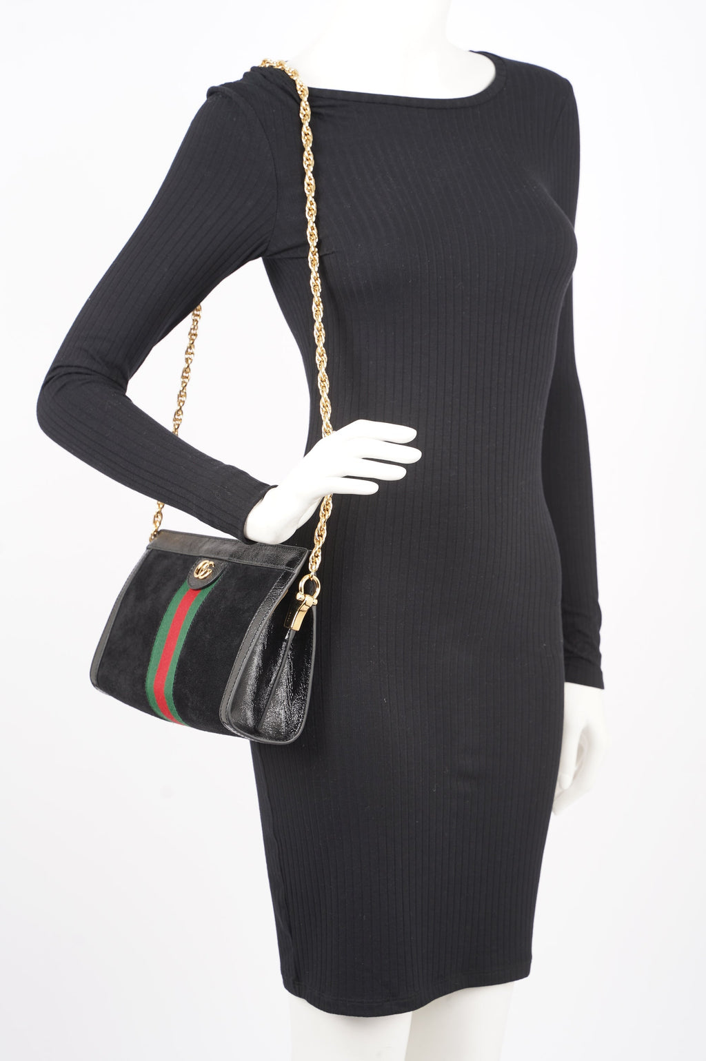 Gucci Womens Ophidia GG Small Shoulder Bag