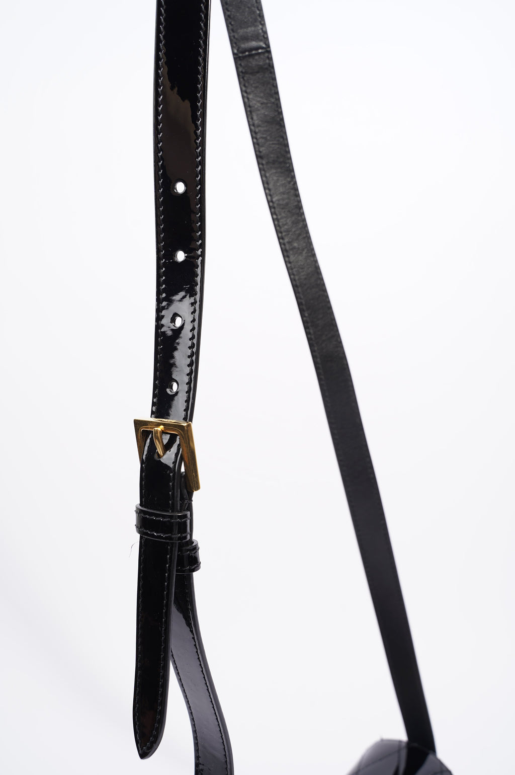 Saint Laurent Womens June Bag Patent Black