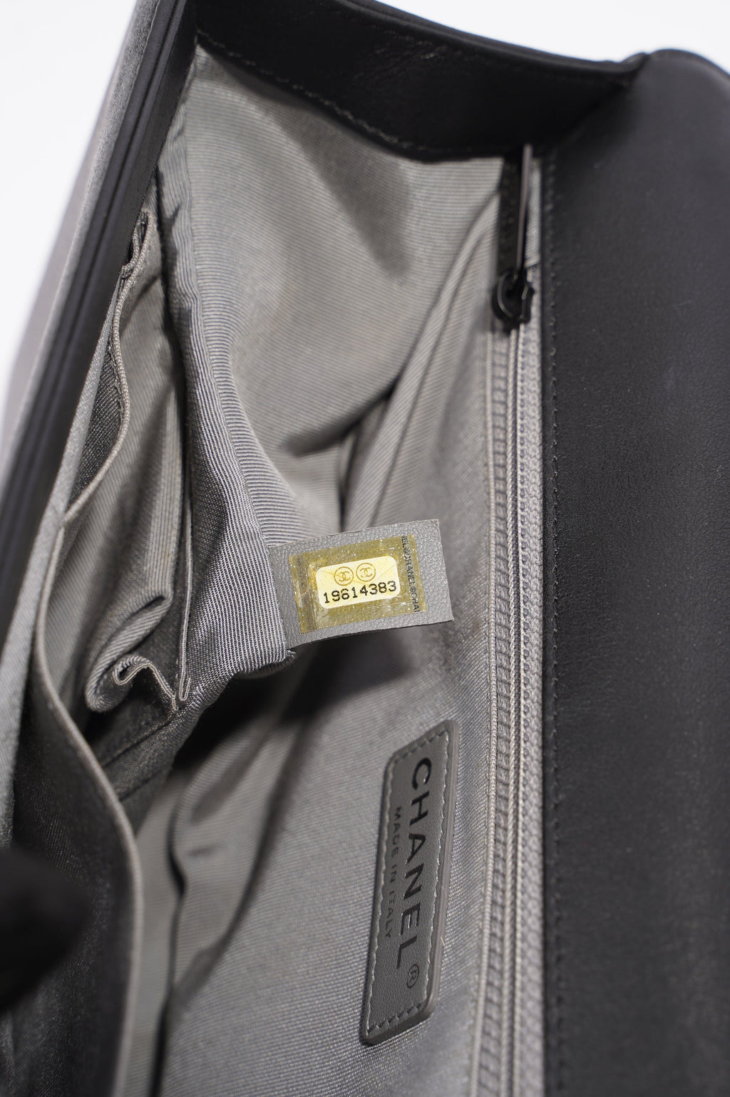 Chanel Boy Bag Black Lambskin Leather