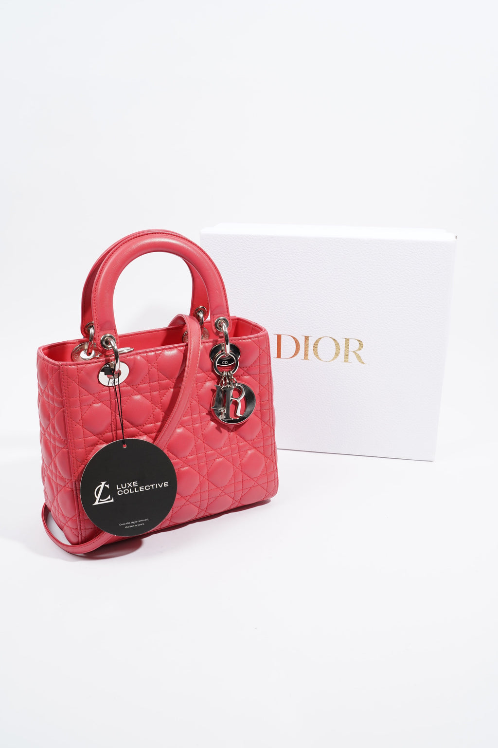 Christian Dior Lady Dior Pink Cannage Medium