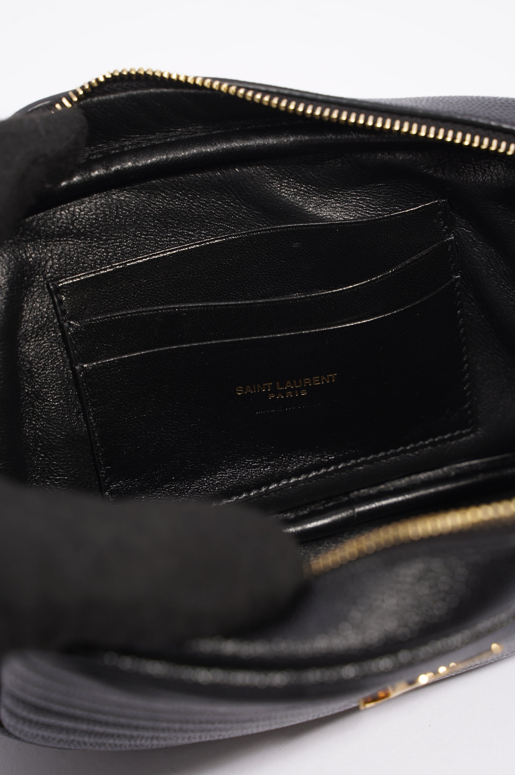 Saint Laurent Lou Camera Bag Black Leather Mini