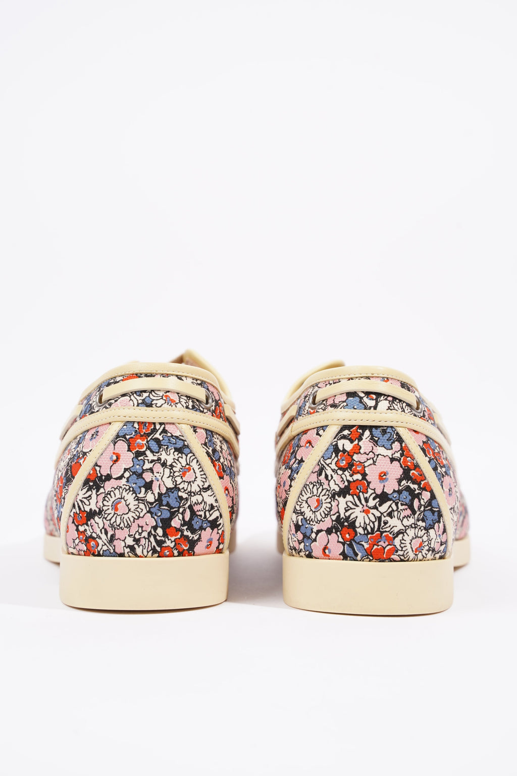 Gucci Mens Lace Up Boat Shoe Floral EU 41.5 / UK 7.5