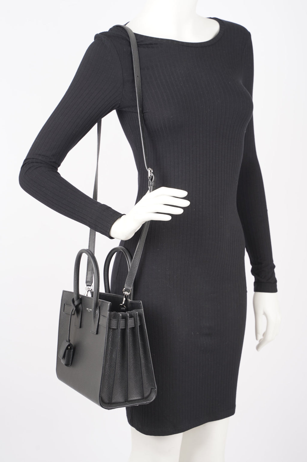 Saint Laurent Womens Sac De Jour Black Baby