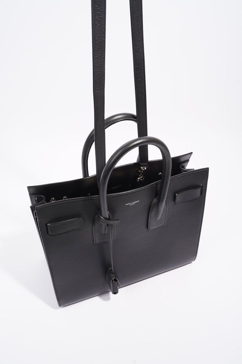 Saint Laurent Womens Sac De Jour Black Small