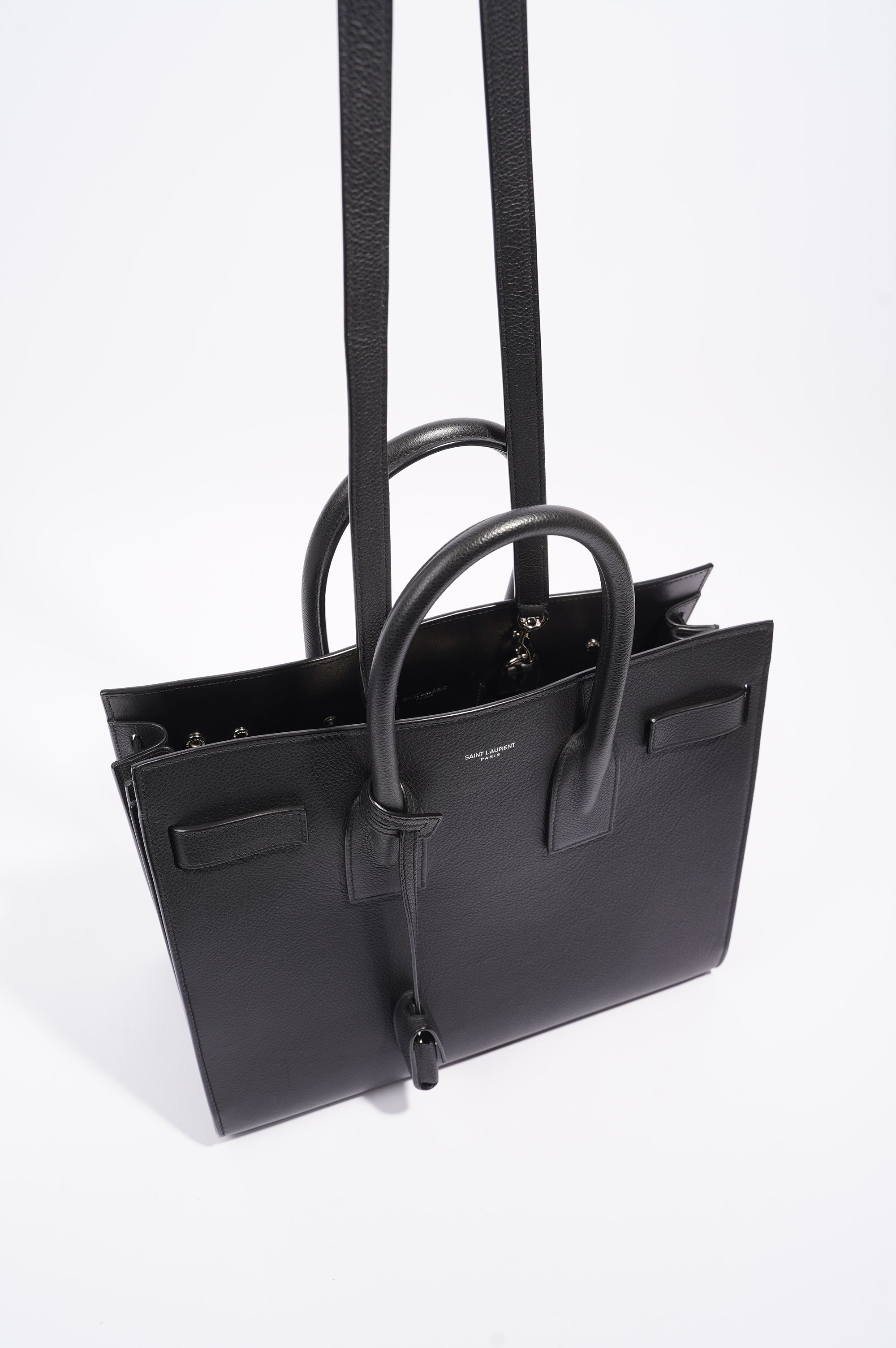 Saint Laurent Womens Sac De Jour Black Small