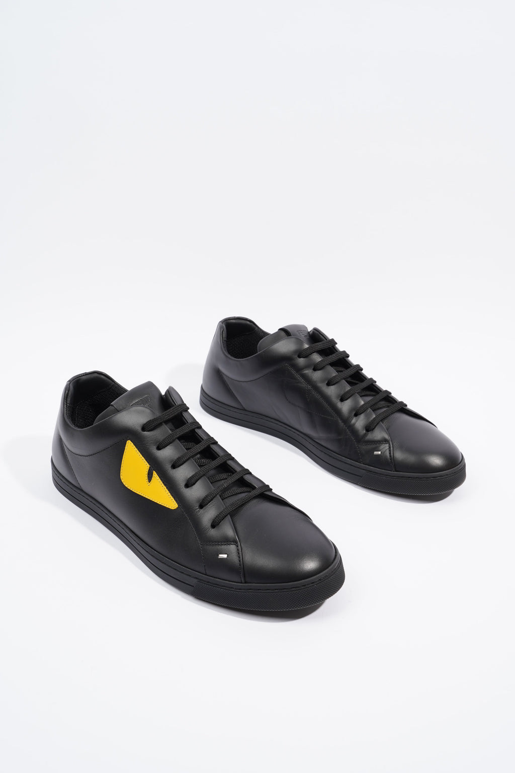Fendi Mens Bug Eye Sneaker Black / Yellow EU 44 / UK 10