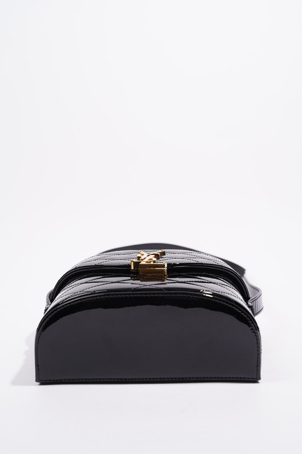 Saint Laurent Womens June Bag Patent Black