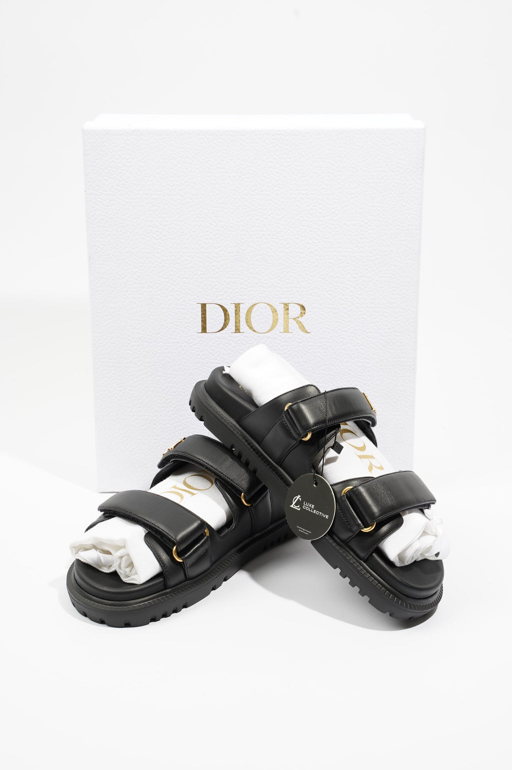 Christian Dior Womens Dioract Slide Black EU 39 / UK 6