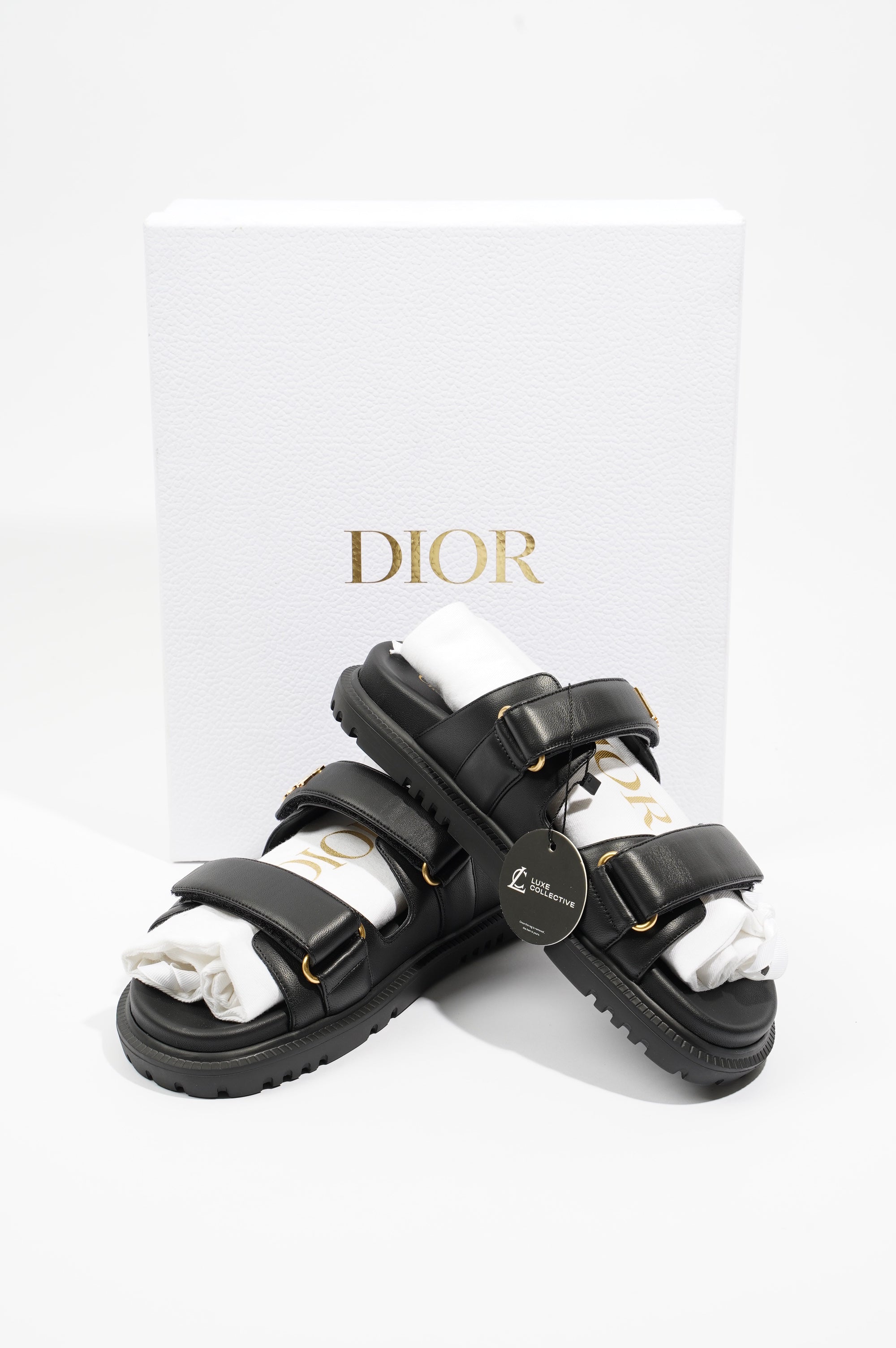 Christian Dior Womens Dioract Slide Black EU 39 / UK 6