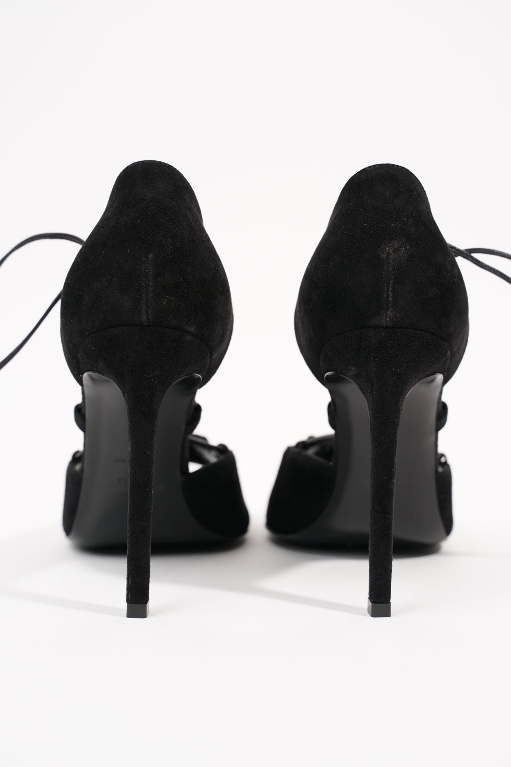 Saint Laurent Womens Strappy Heel Black EU 37 / UK 4