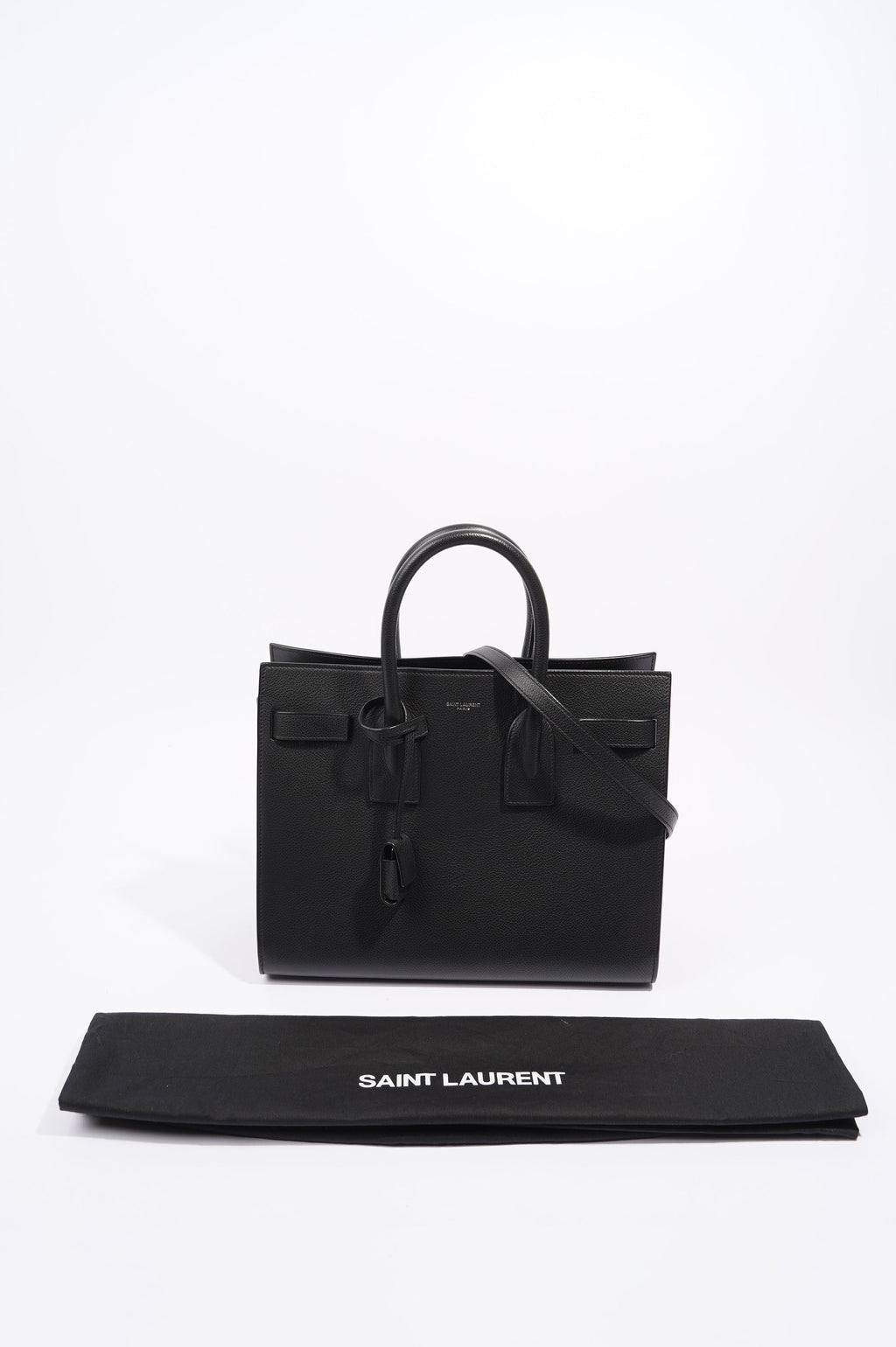 Saint Laurent Womens Sac De Jour Black Small