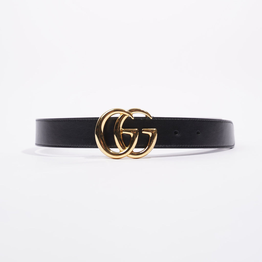 Gucci Mens Marmont Belt Black / Gold 70cm / 28"
