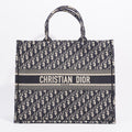 Christian Dior Womens Book Tote Oblique Large