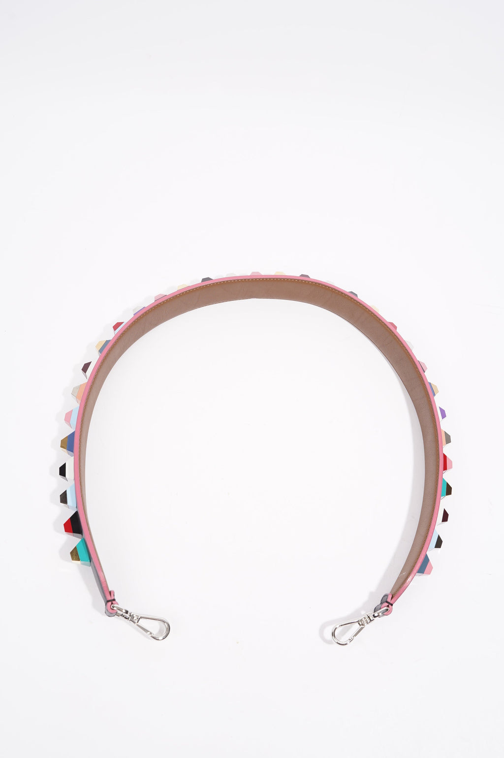 Fendi Womens Studs Strap Multicoloured Leather / Acetate Long