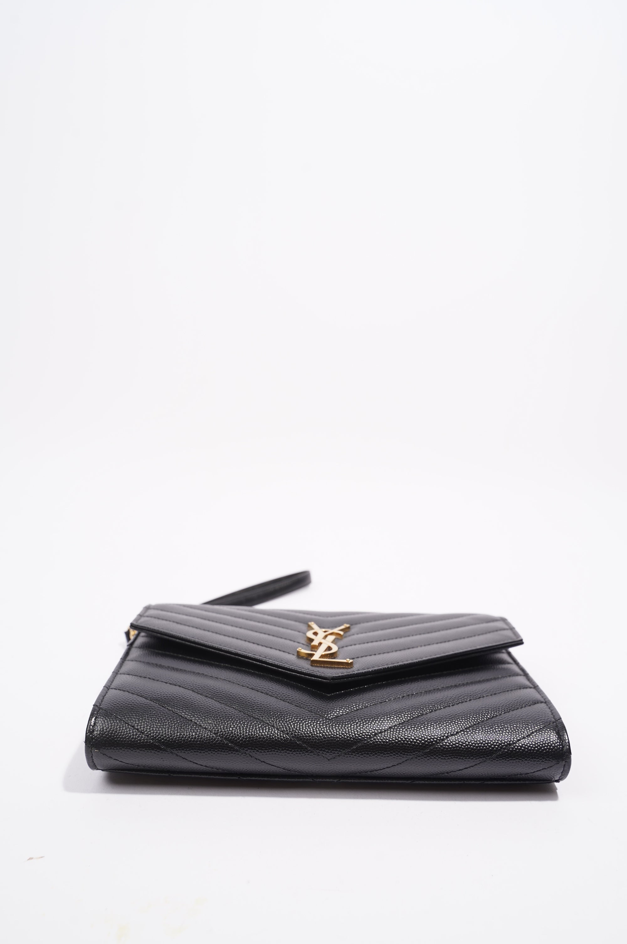 Saint Laurent Womens Envelope Wristlet Clutch