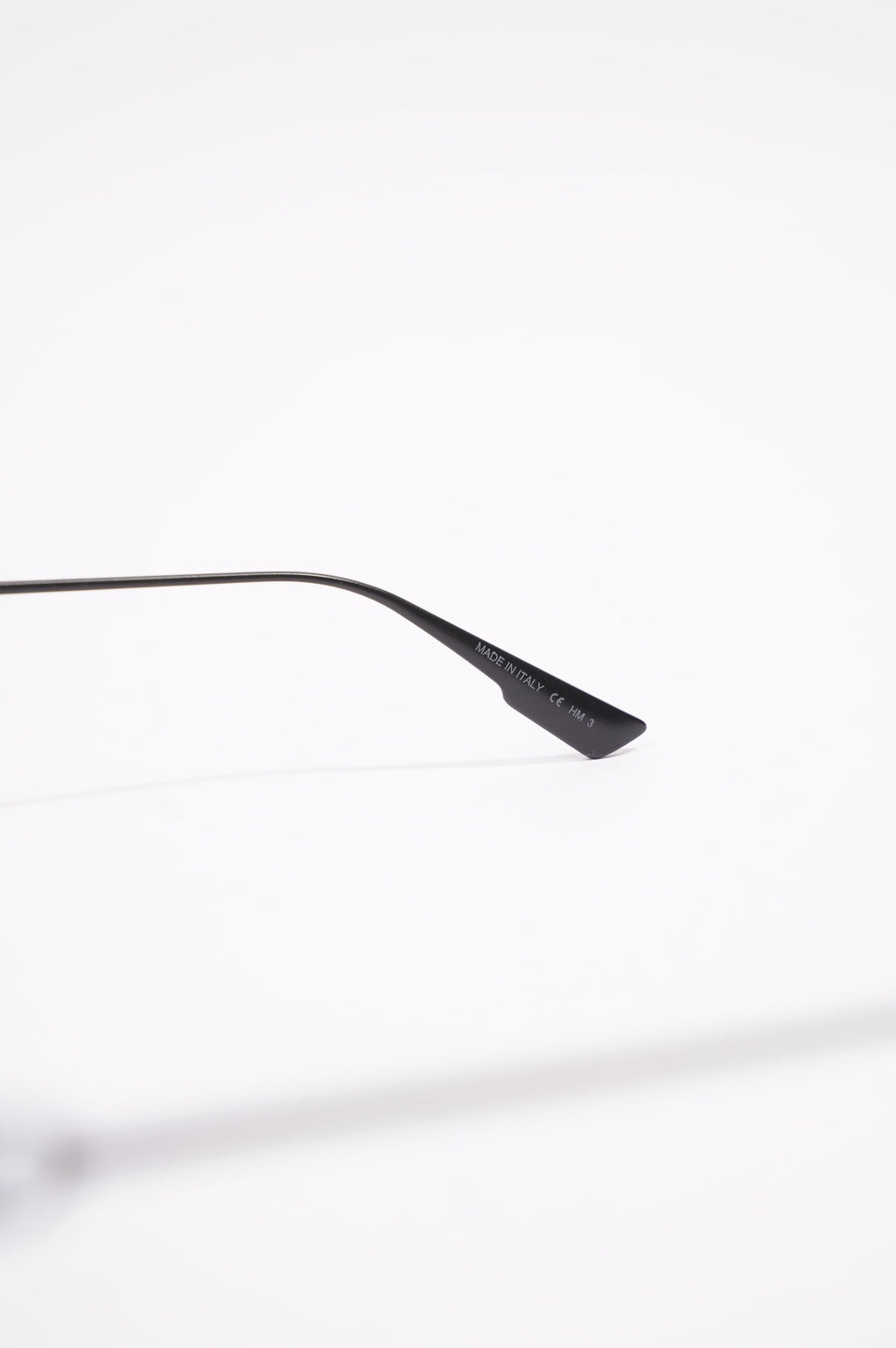 Christian Dior Link1 Square Sunglasses Black Metal 145