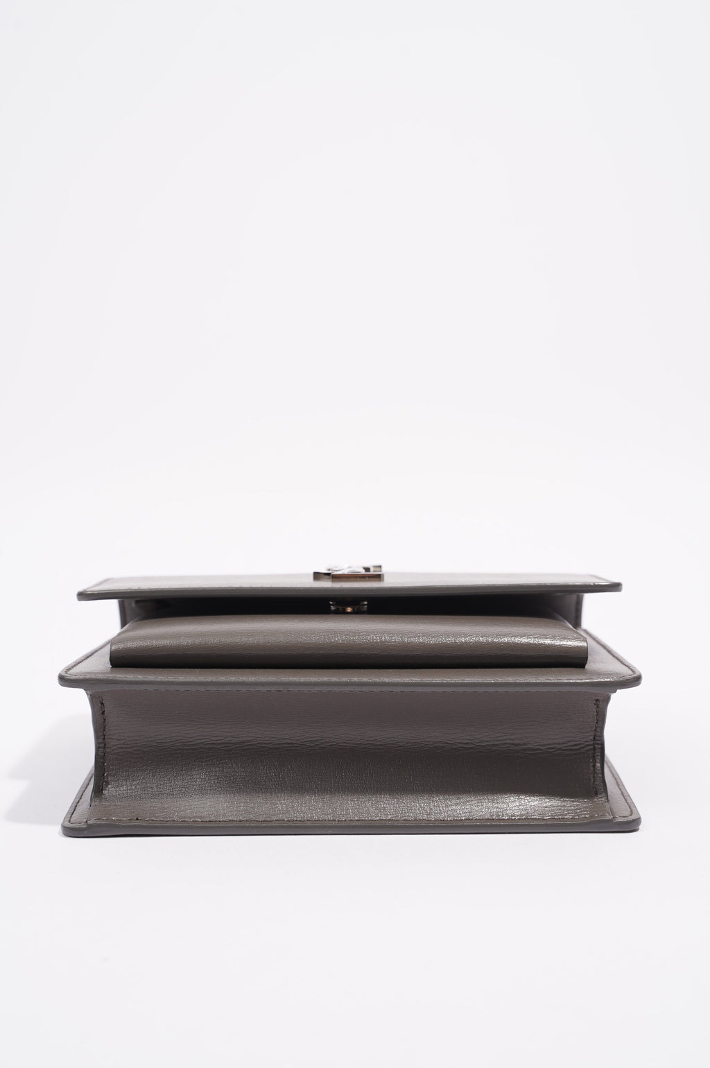 Saint Laurent Sunset Bag Grey Leather Mini