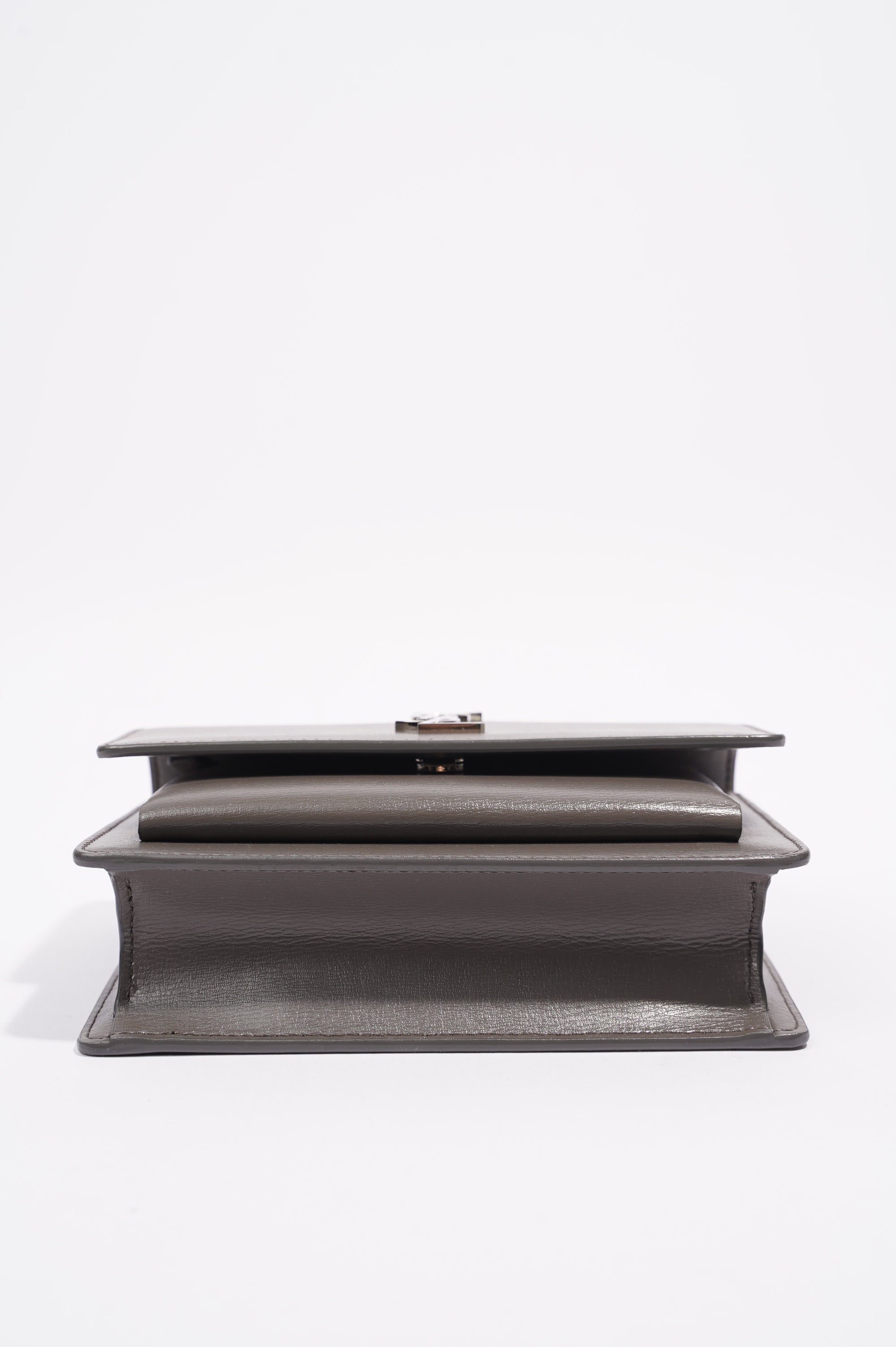 Saint Laurent Sunset Bag Grey Leather Mini