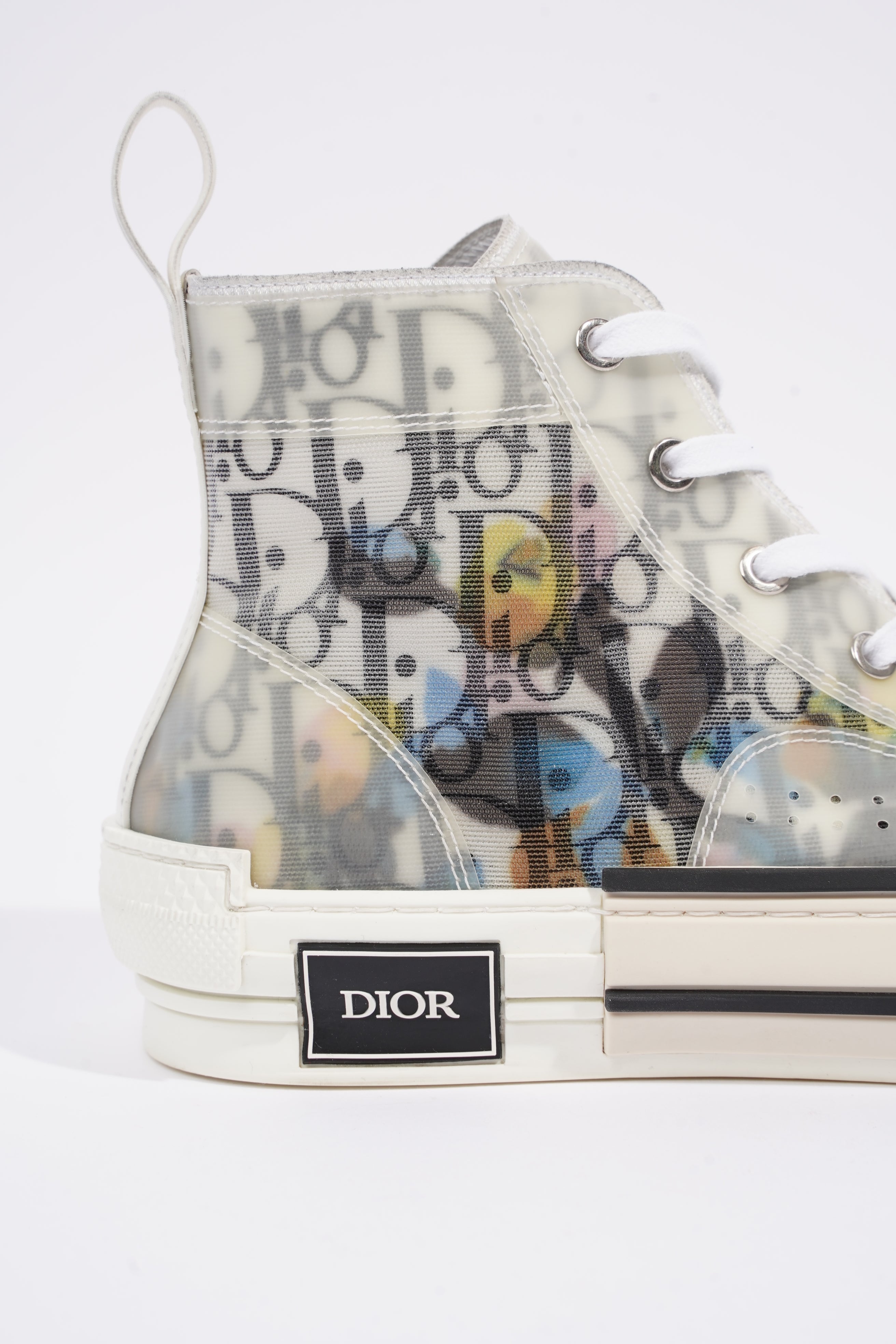 Christian Dior Womens B23 Sneaker White / Black / Multi EU 40 / UK 7