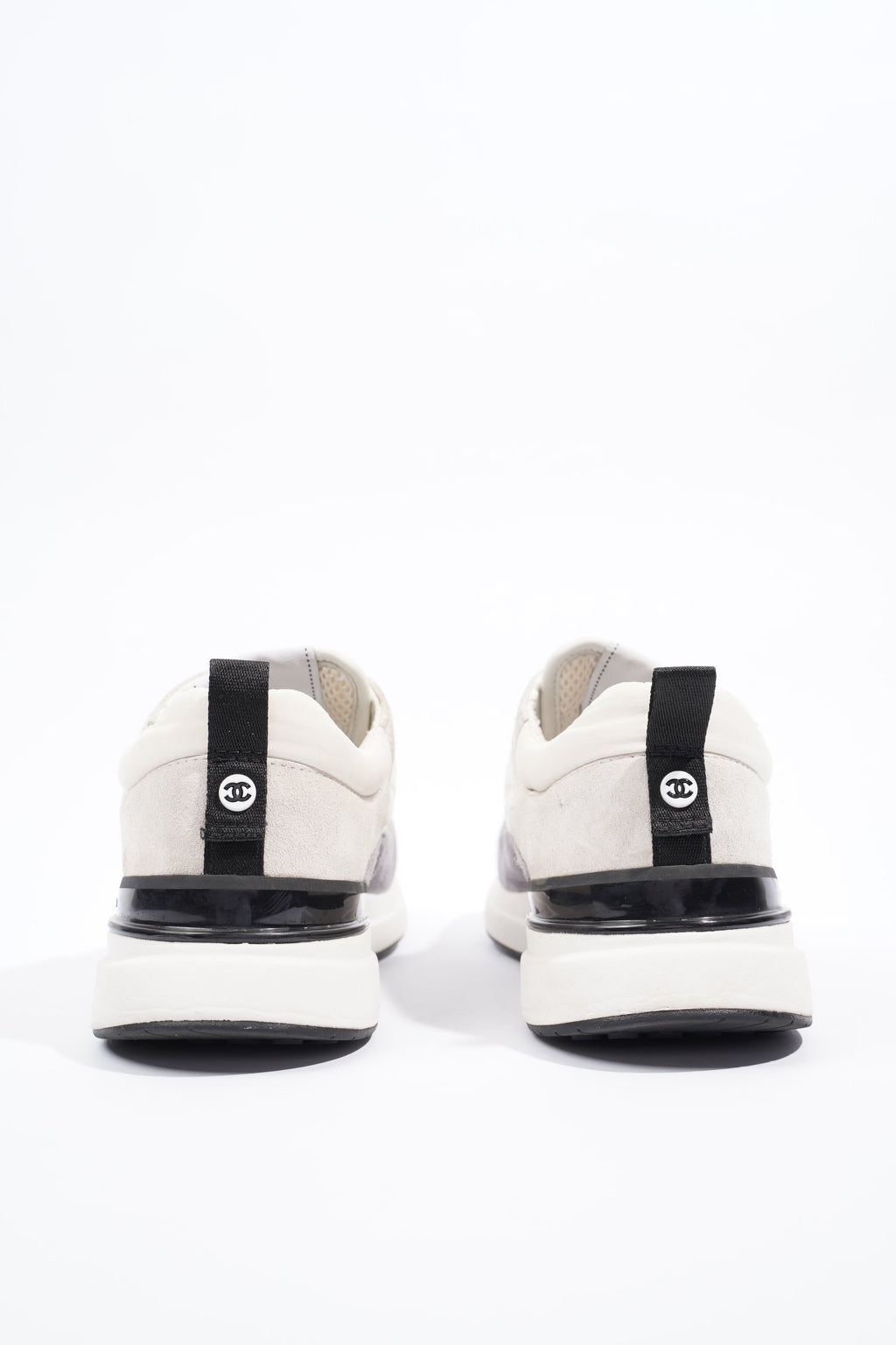 Chanel Womens CC Runner White / Grey EU 39.5 / UK 6.5