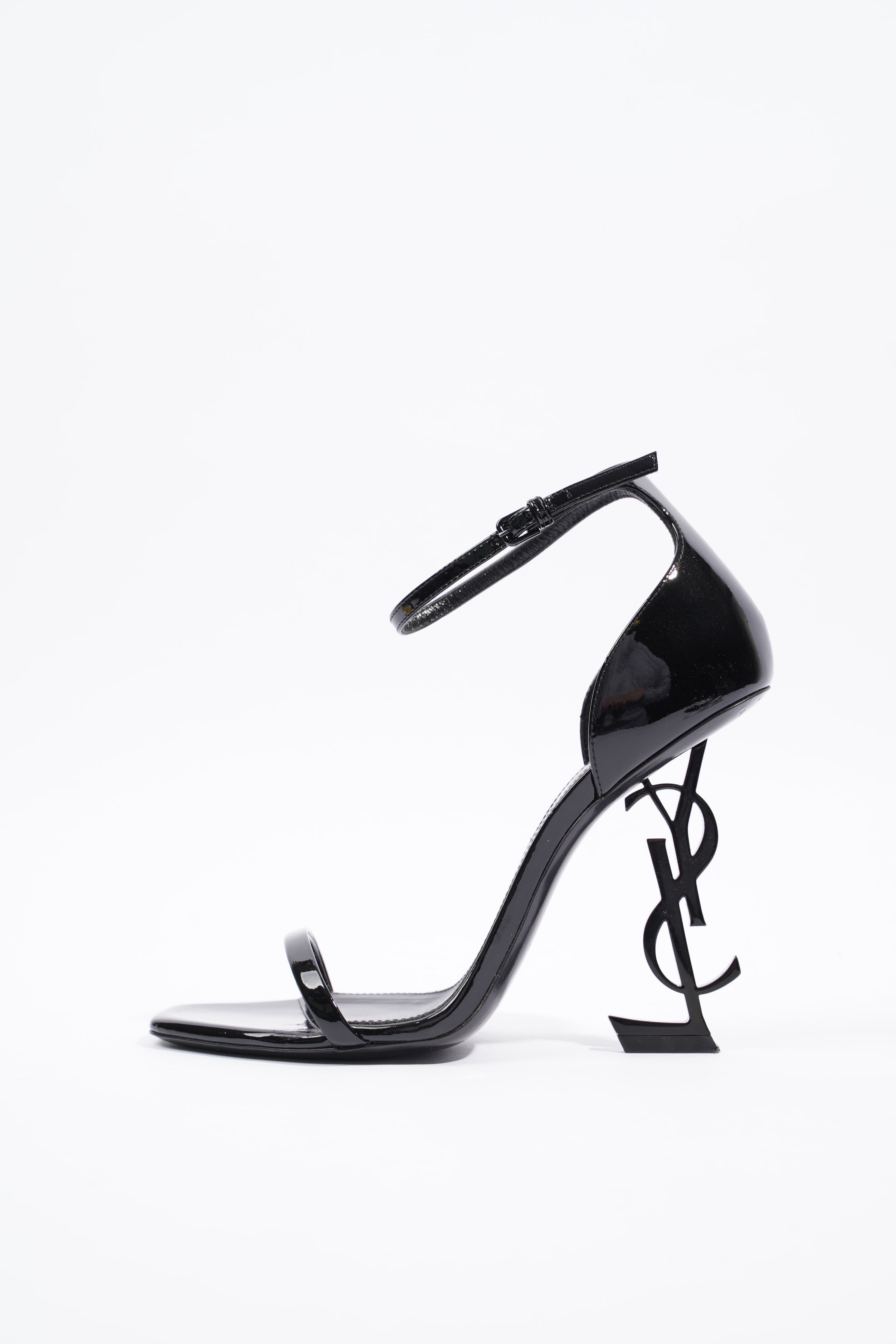 Saint Laurent Womens Opyum 110 Patent Black EU 38 / UK 5
