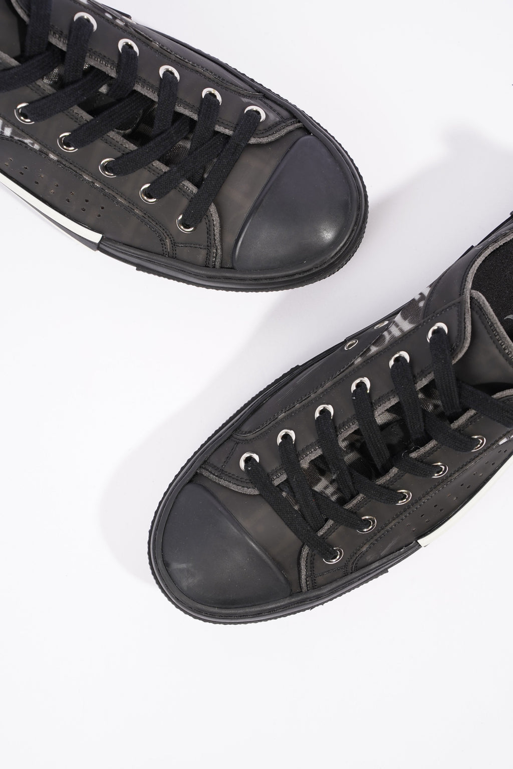 Christian Dior Mens B23 Low Top Sneaker Black EU 42.5 / UK 8.5