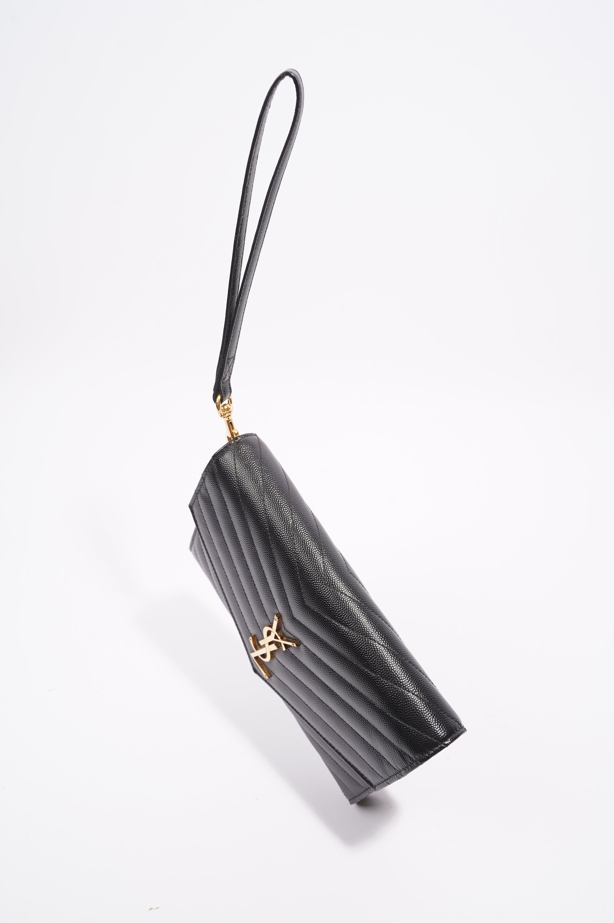 Saint Laurent Womens Envelope Wristlet Clutch