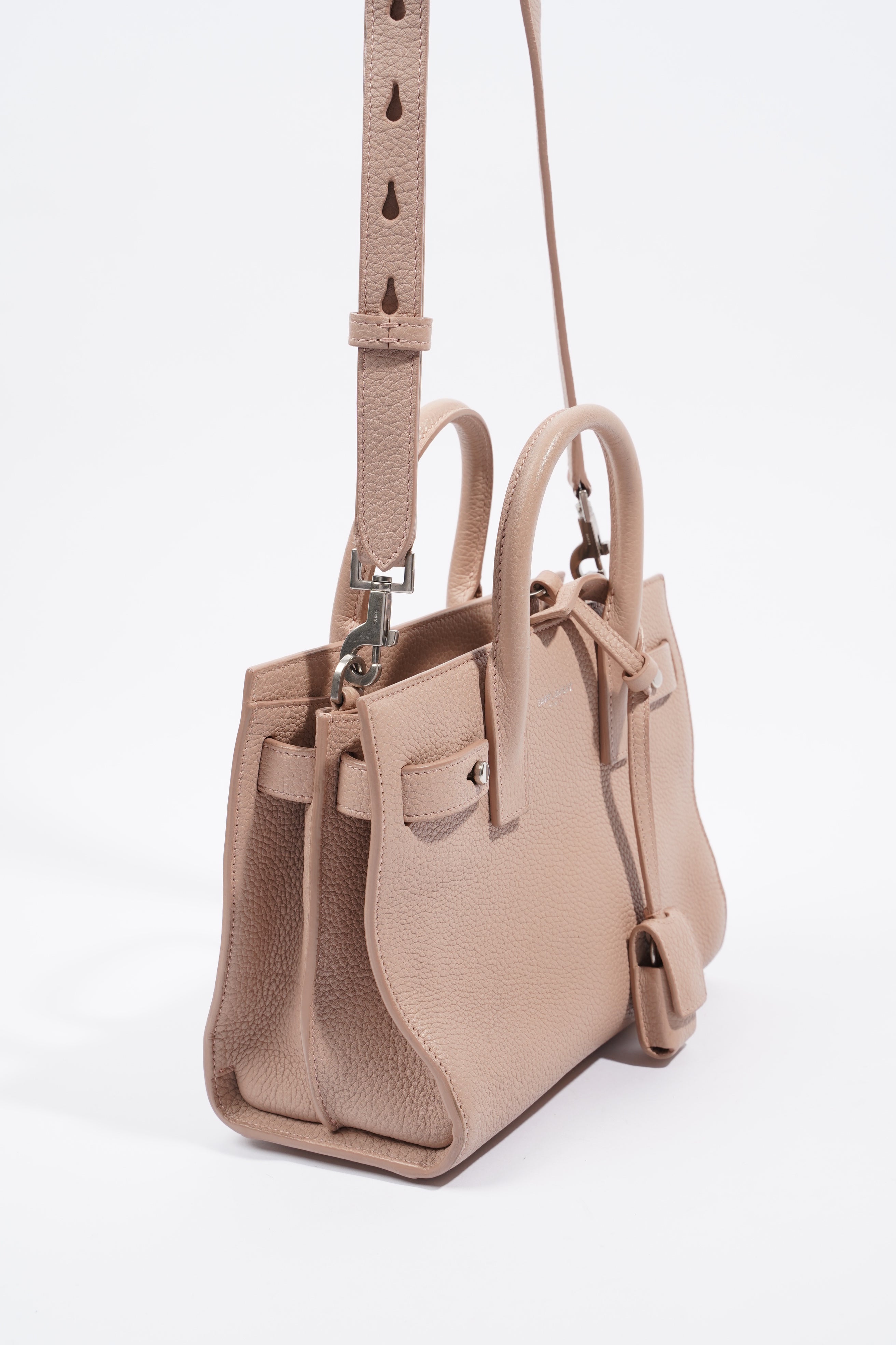 Saint Laurent Sac De Jour Pink Leather Nano