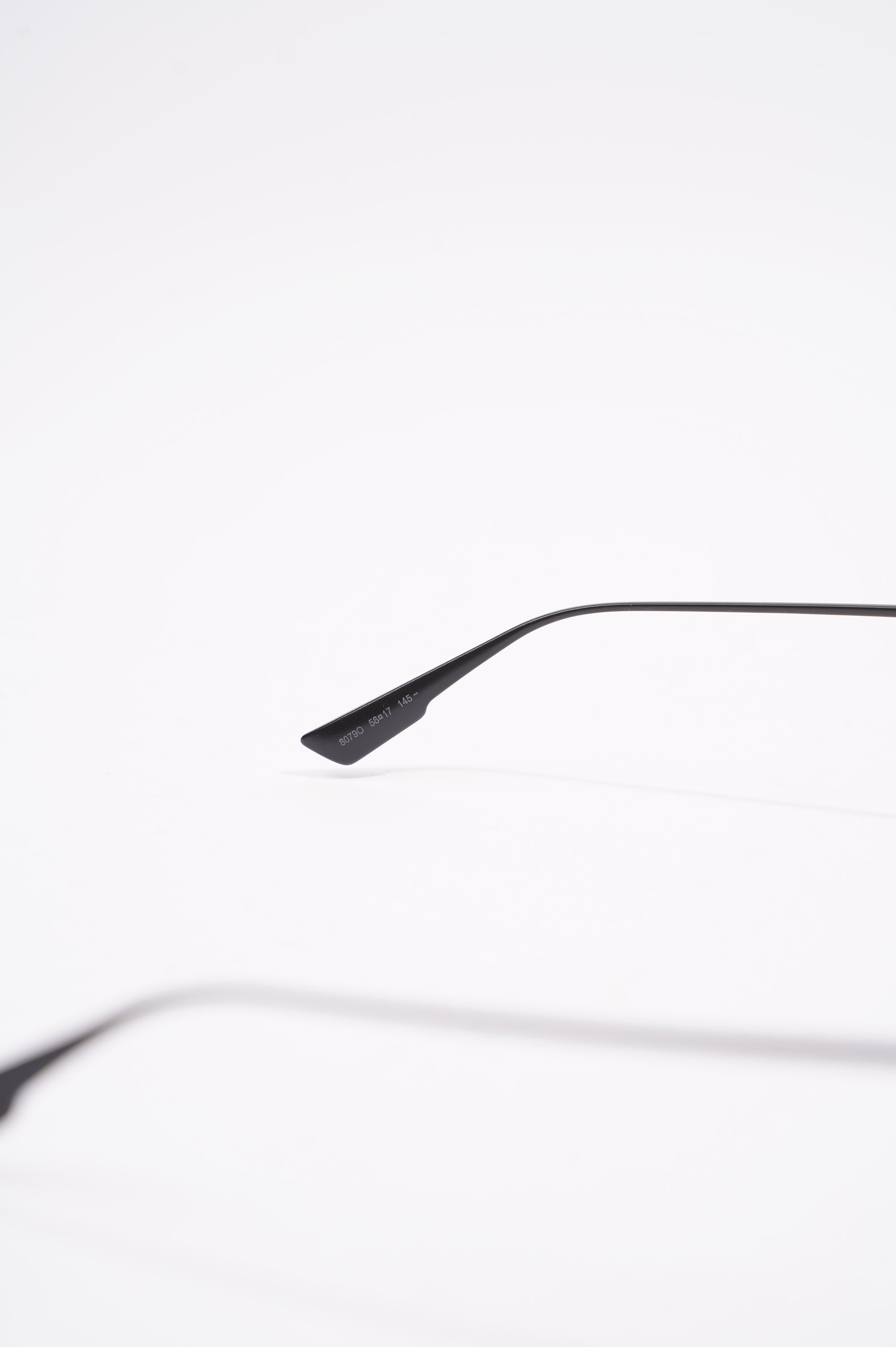 Christian Dior Link1 Square Sunglasses Black Metal 145