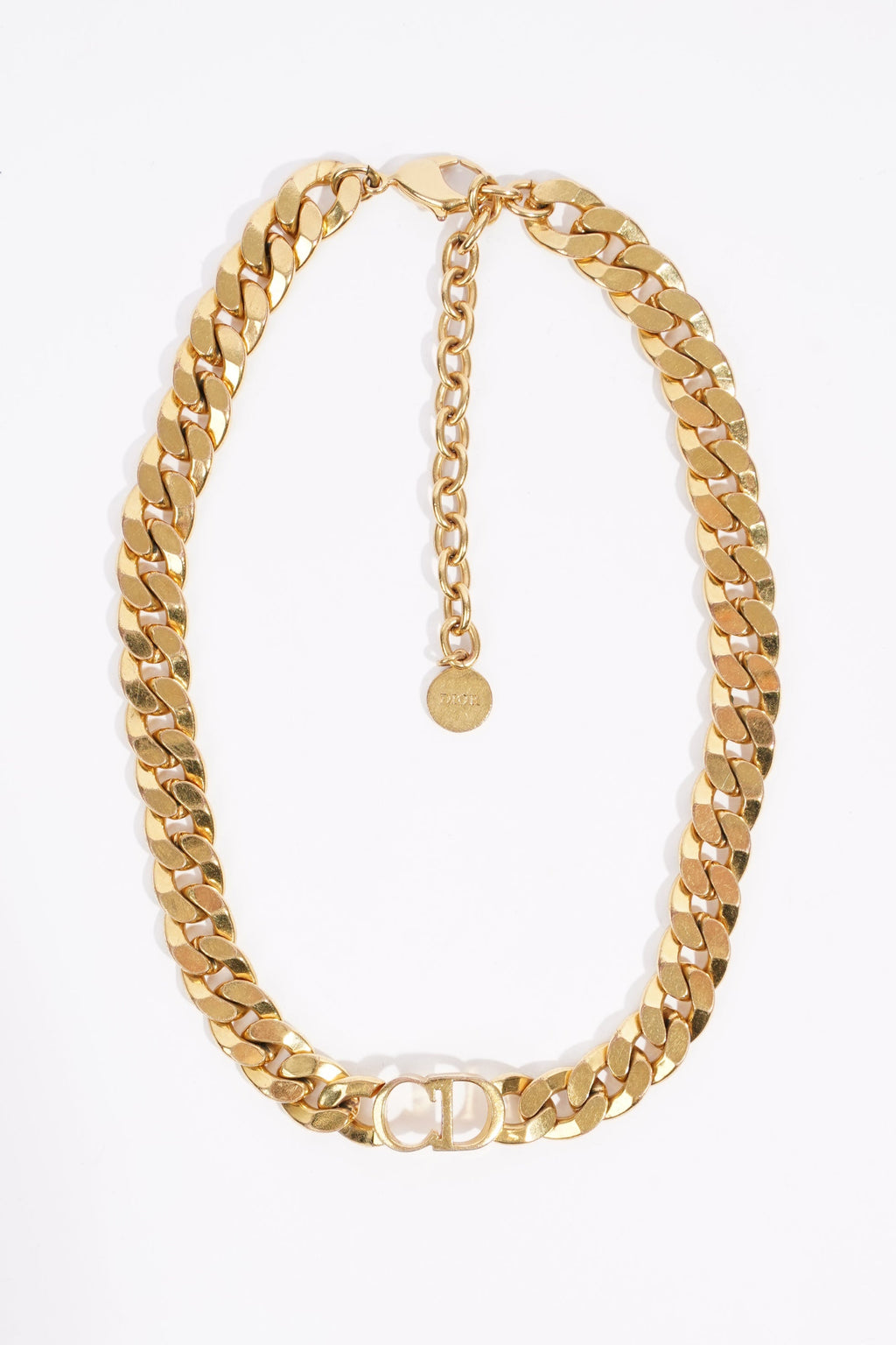 Christian Dior Womens 30 Montaigne Chocker Golden Finish / Base Metal