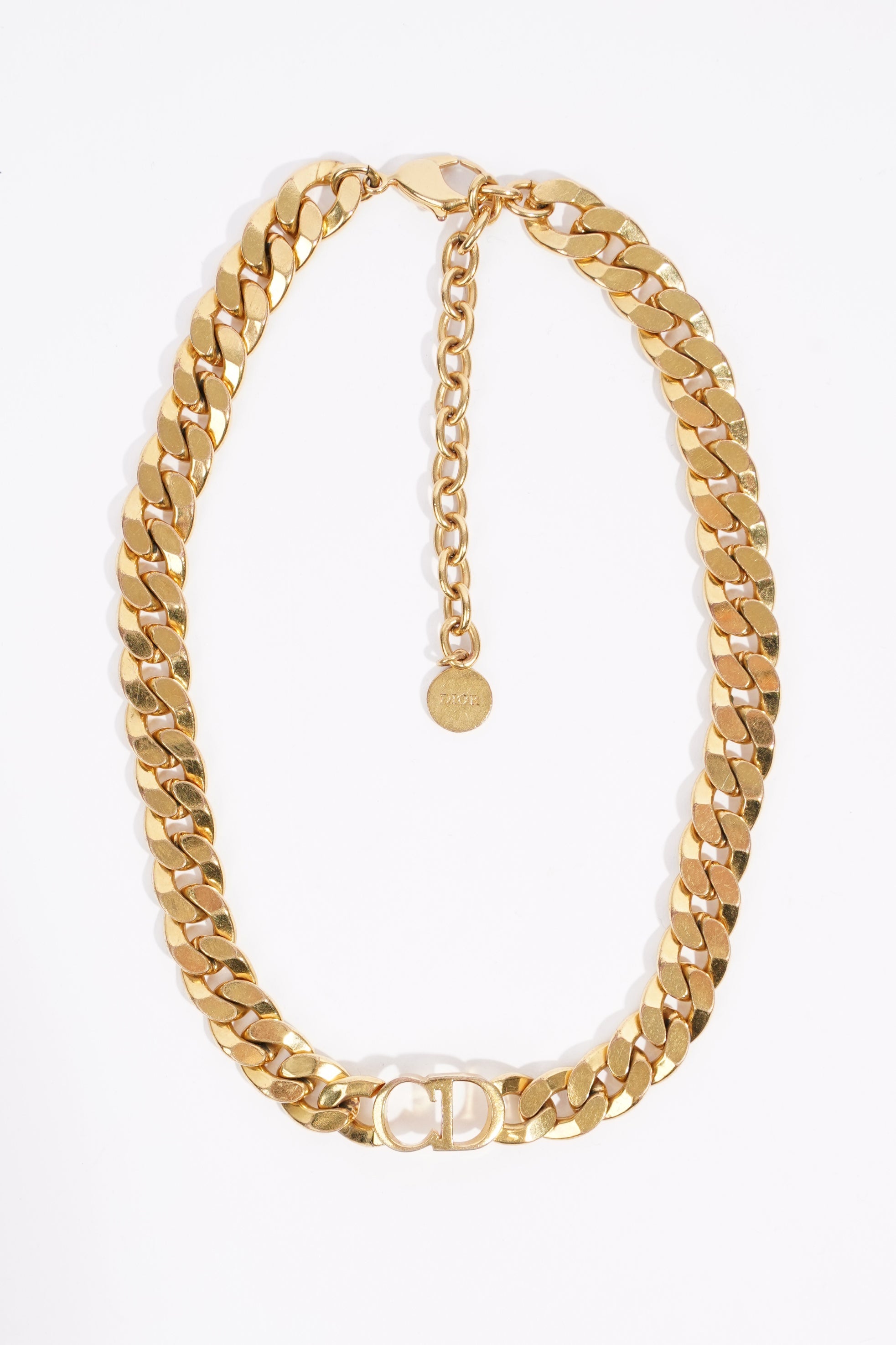 Christian Dior Womens 30 Montaigne Chocker Golden Finish / Base Metal